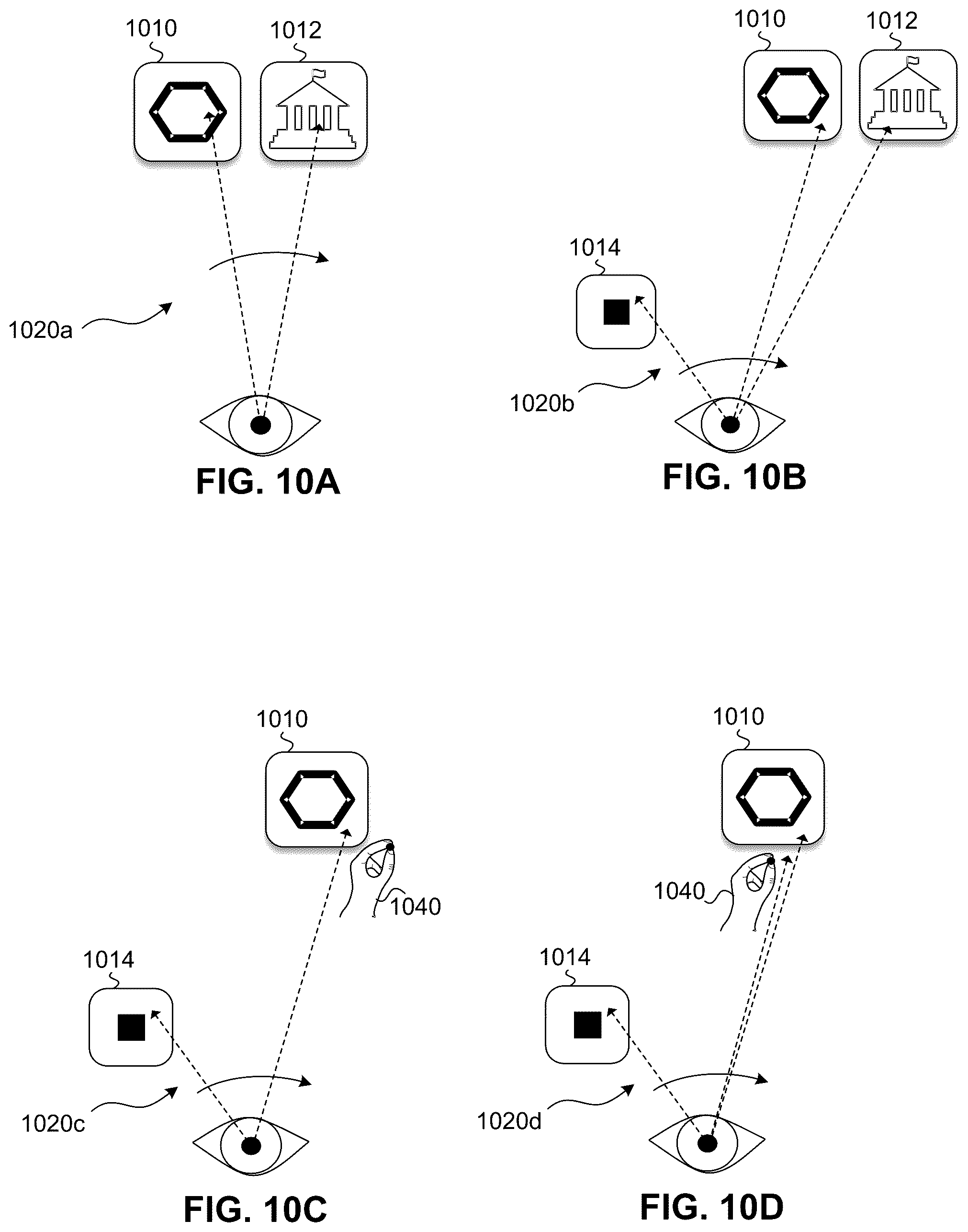 Patent US12455621 Figure 8 – Optimizations in associating user gaze with user interface elements
