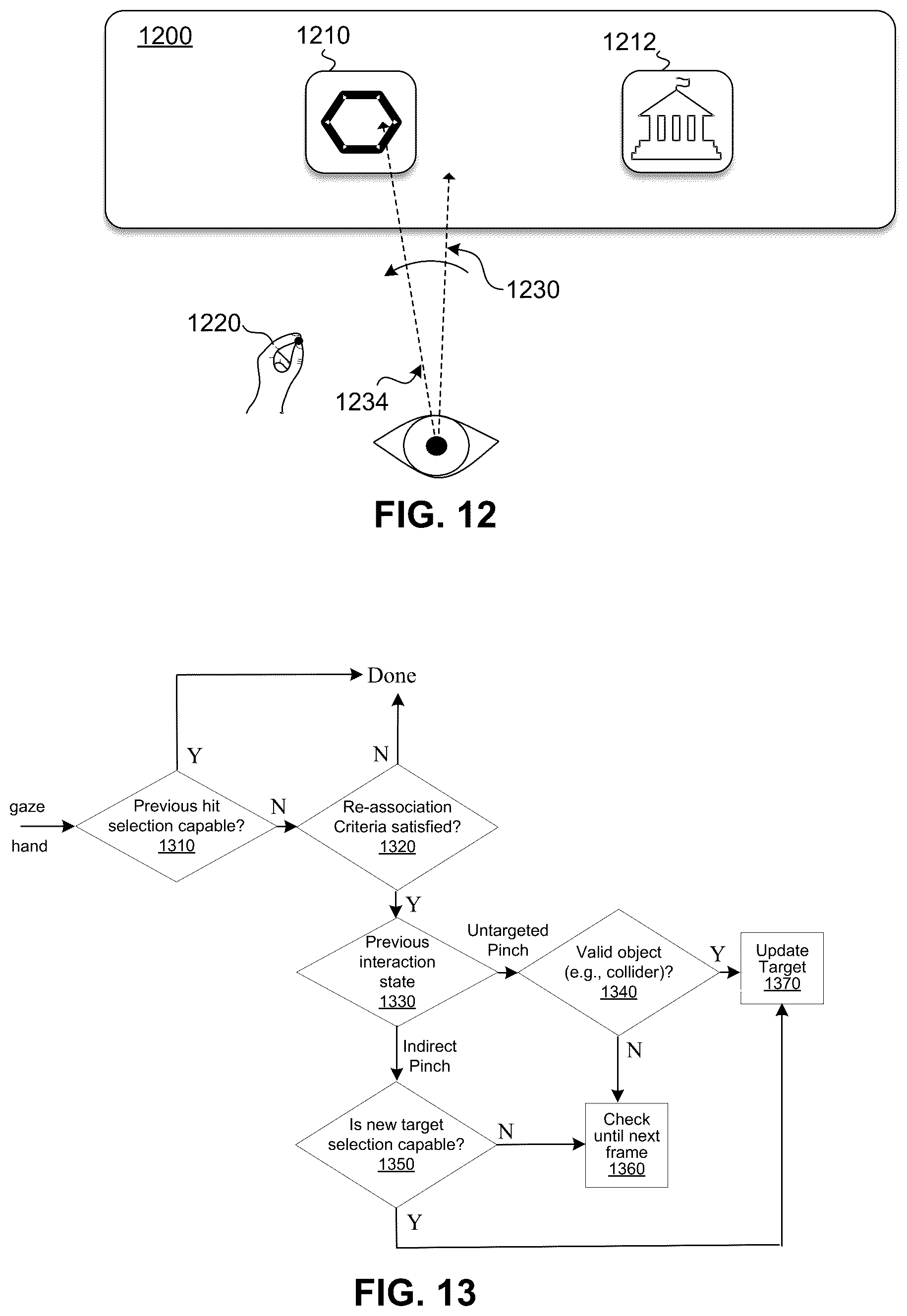 Patent US12455621 Figure 10 – Optimizations in associating user gaze with user interface elements