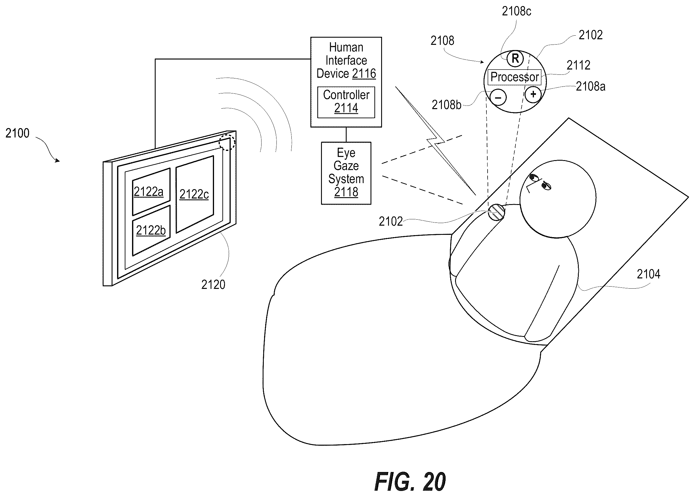Patent US12455623 Figure 17 – Multiple switching electromyography (EMG) assistive communications device