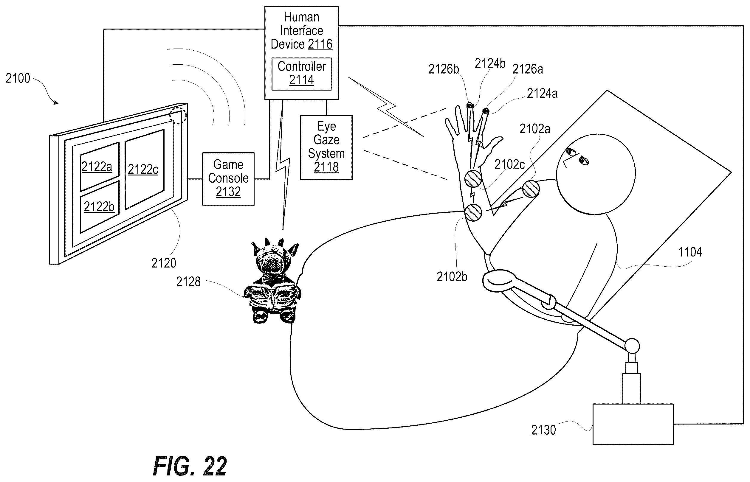 Patent US12455623 Figure 19 – Multiple switching electromyography (EMG) assistive communications device