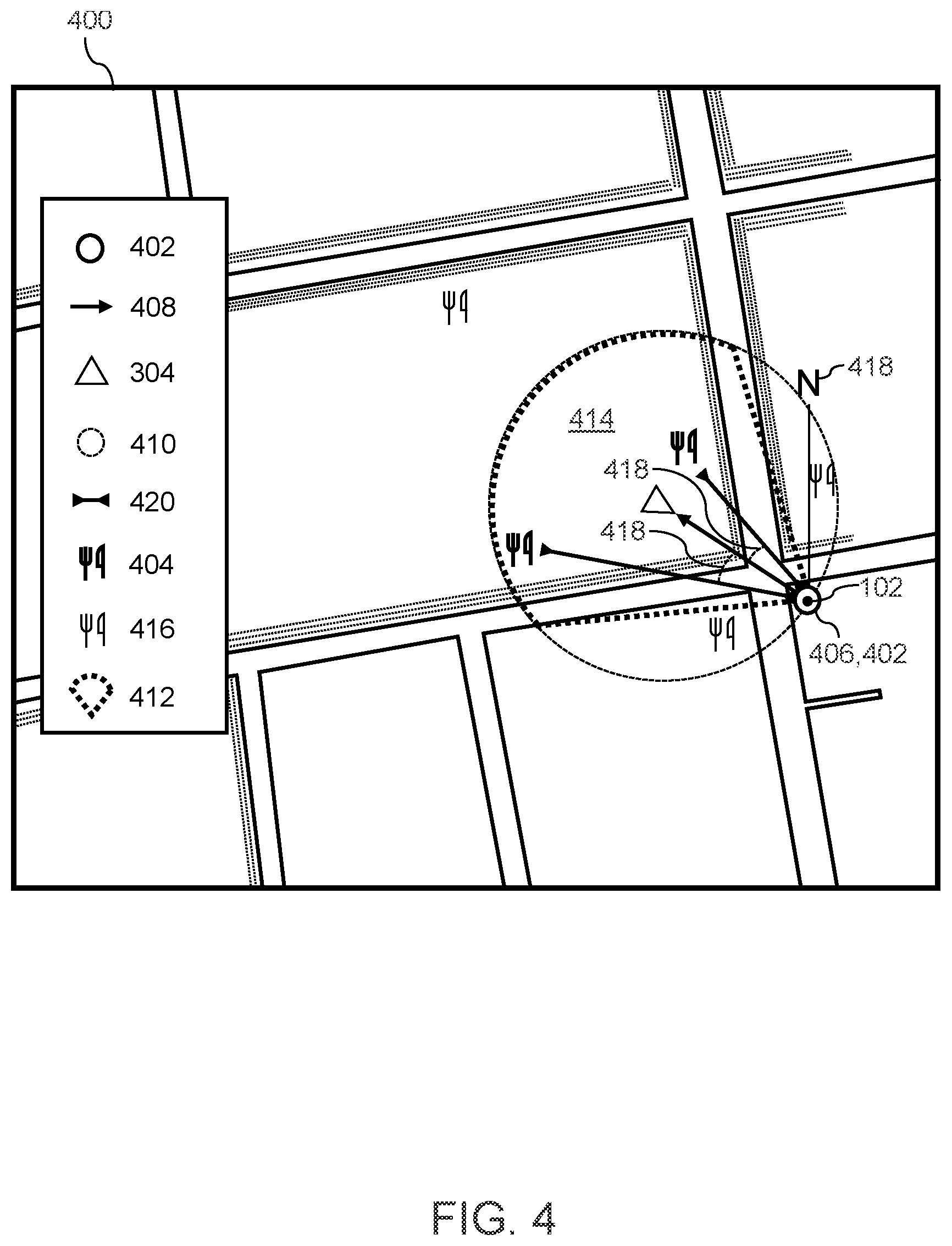 Patent US12455632 Figure 6 – Wearable device having gestures for proximate points of interest