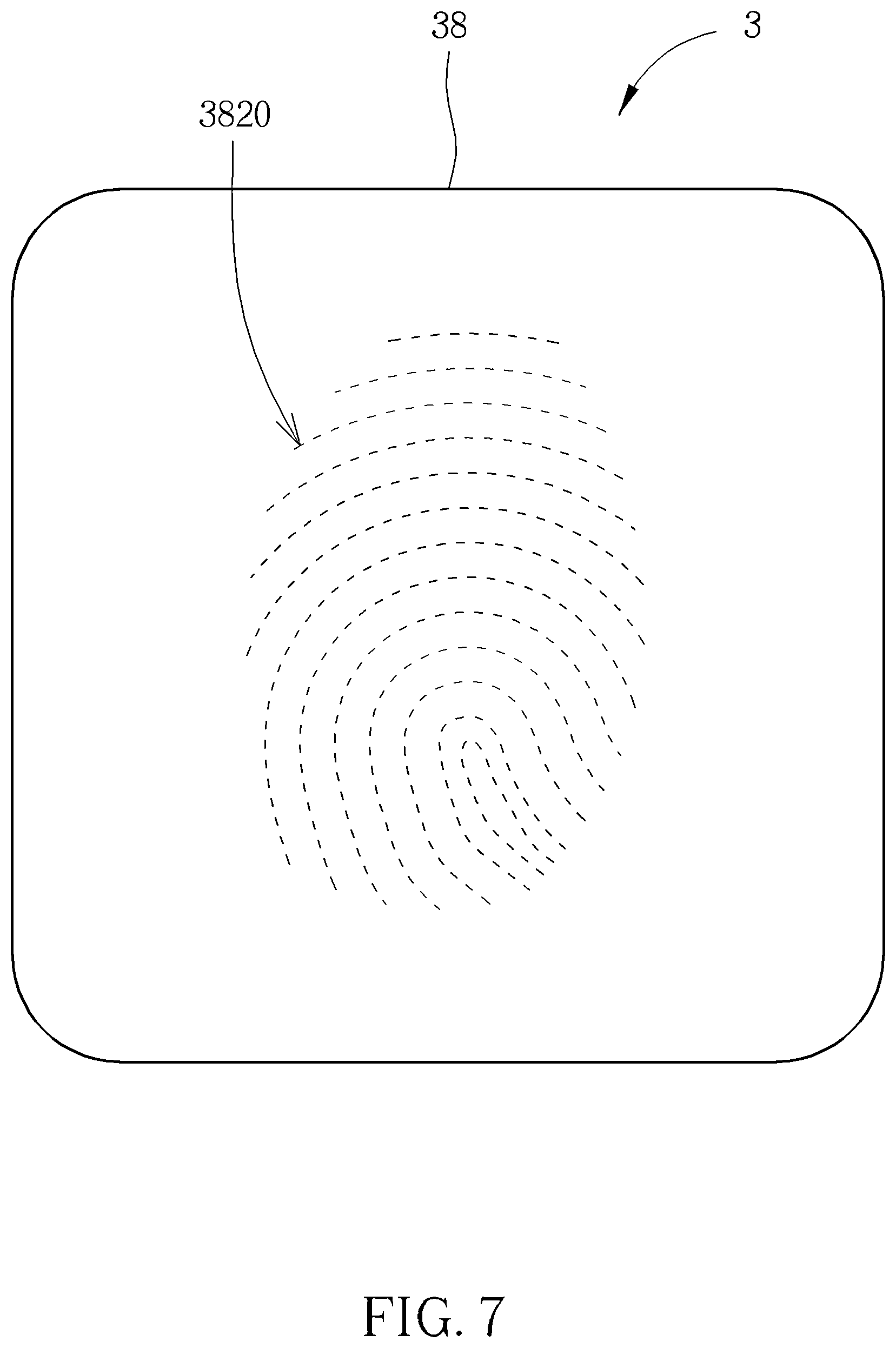 Patent US12455635 Figure 7 – Illuminated sensing key