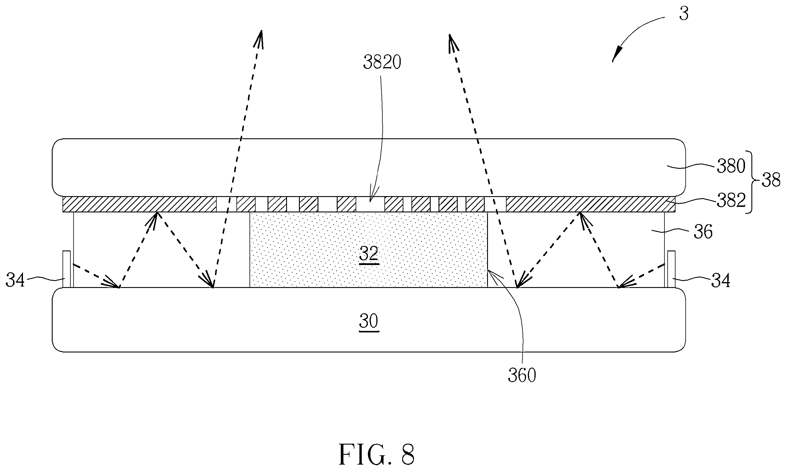 Patent US12455635 Figure 8 – Illuminated sensing key
