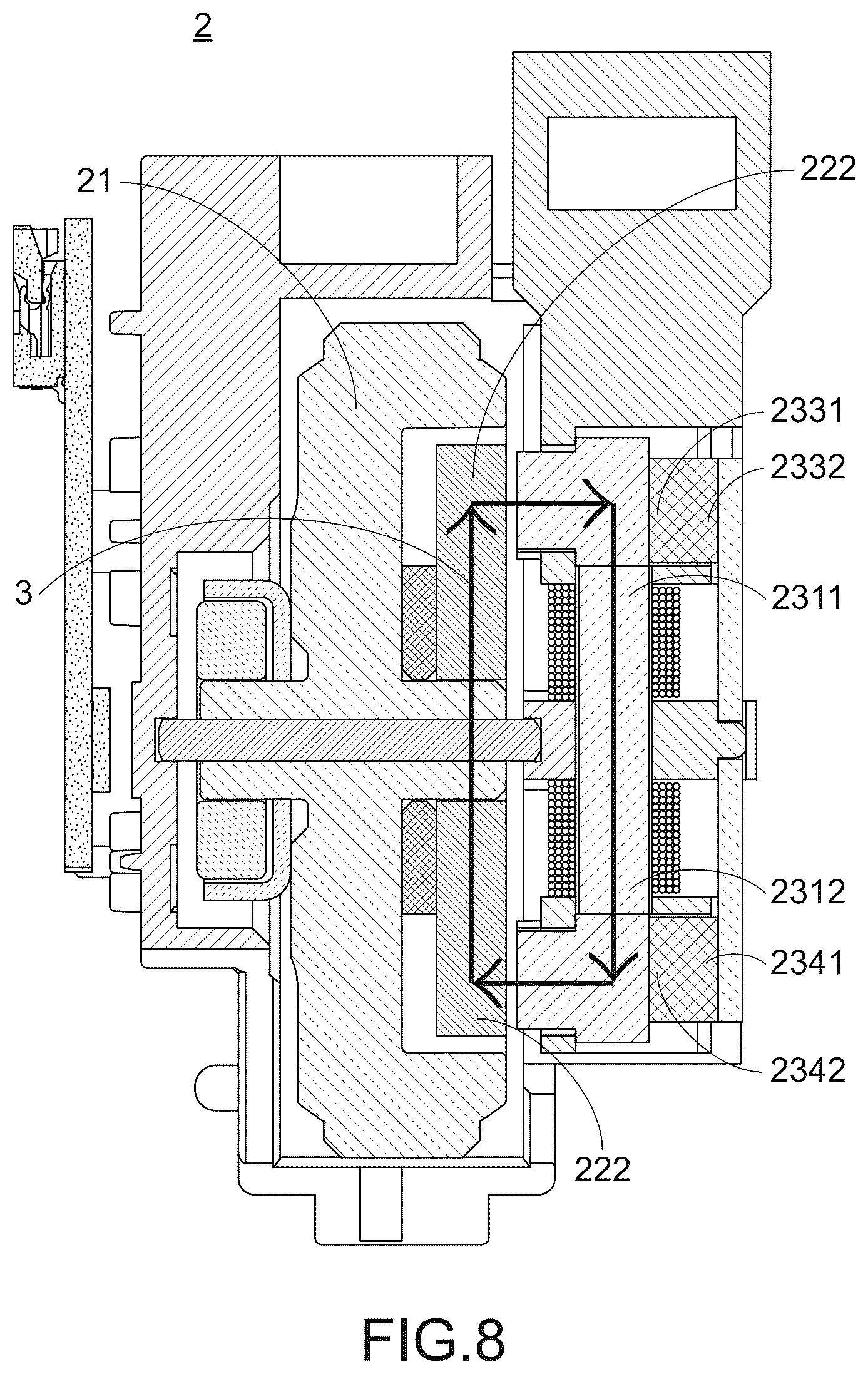 Patent US12455638 Figure 8 – Roller module