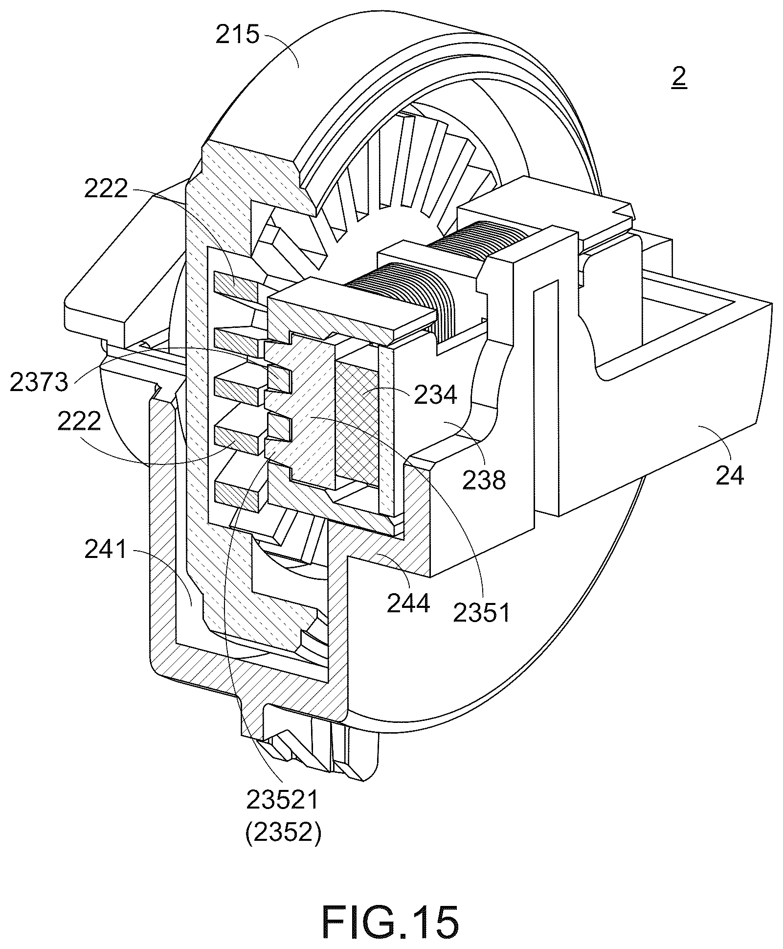 Patent US12455638 Figure 15 – Roller module