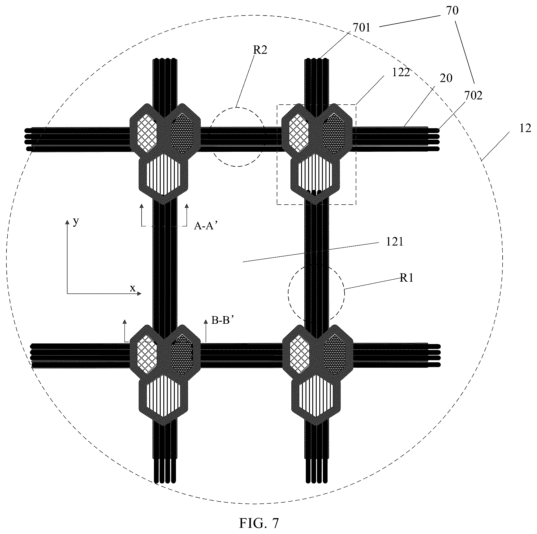 Patent US12455643 Figure 8 – Display panel and display device