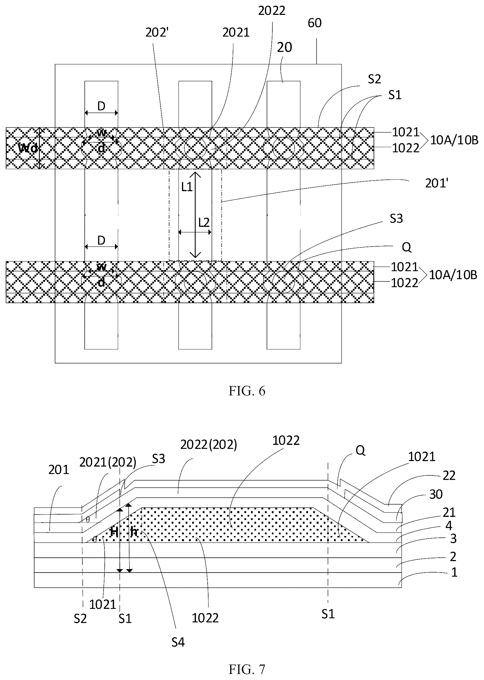 Patent US12455649 Figure 4 – Display panel and display apparatus having various heights of dam structures and various width of touch wires