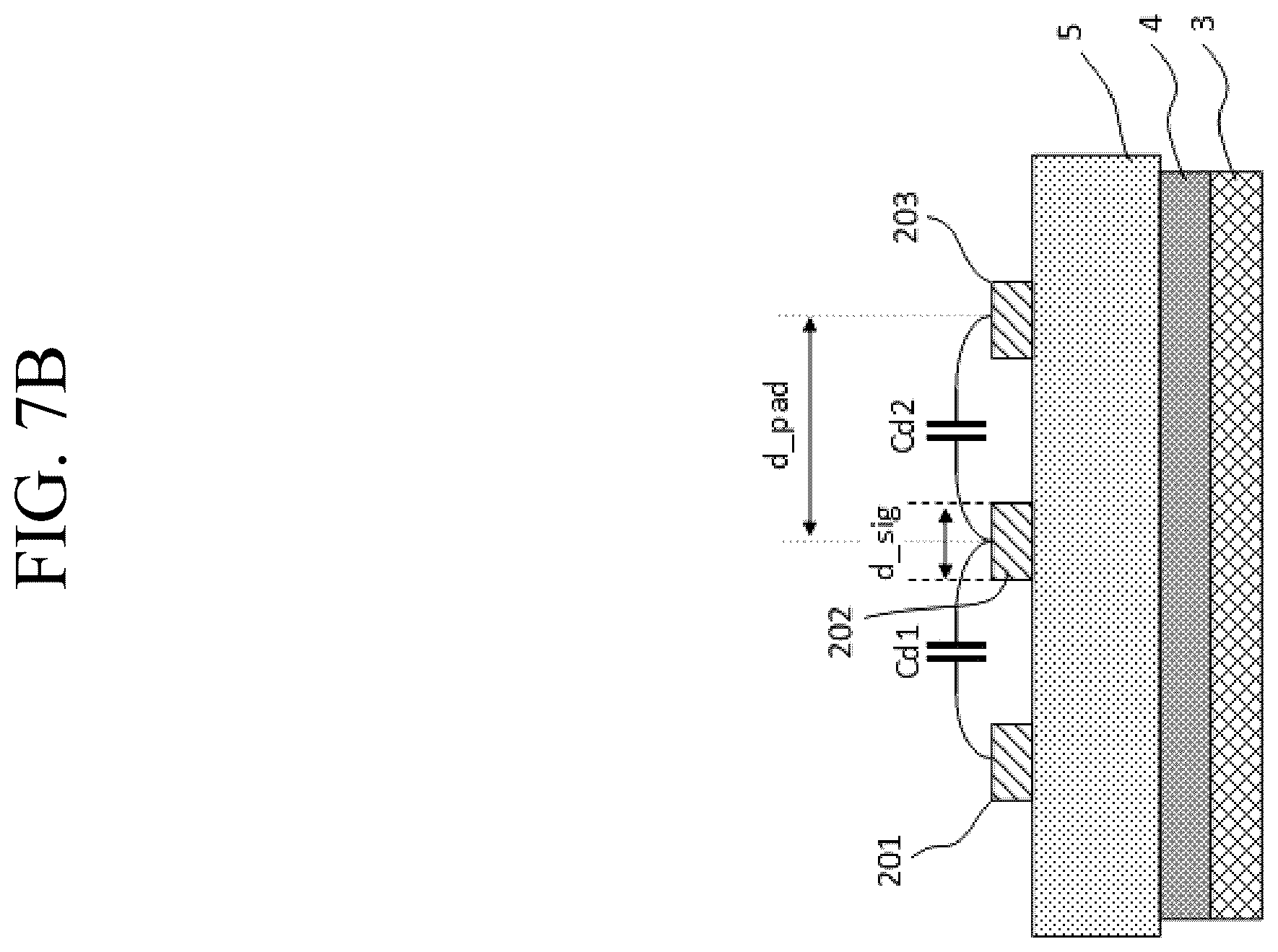 Patent US12455651 Figure 8 – Reduction of capacitance and forcing of different voltages for capacitor
