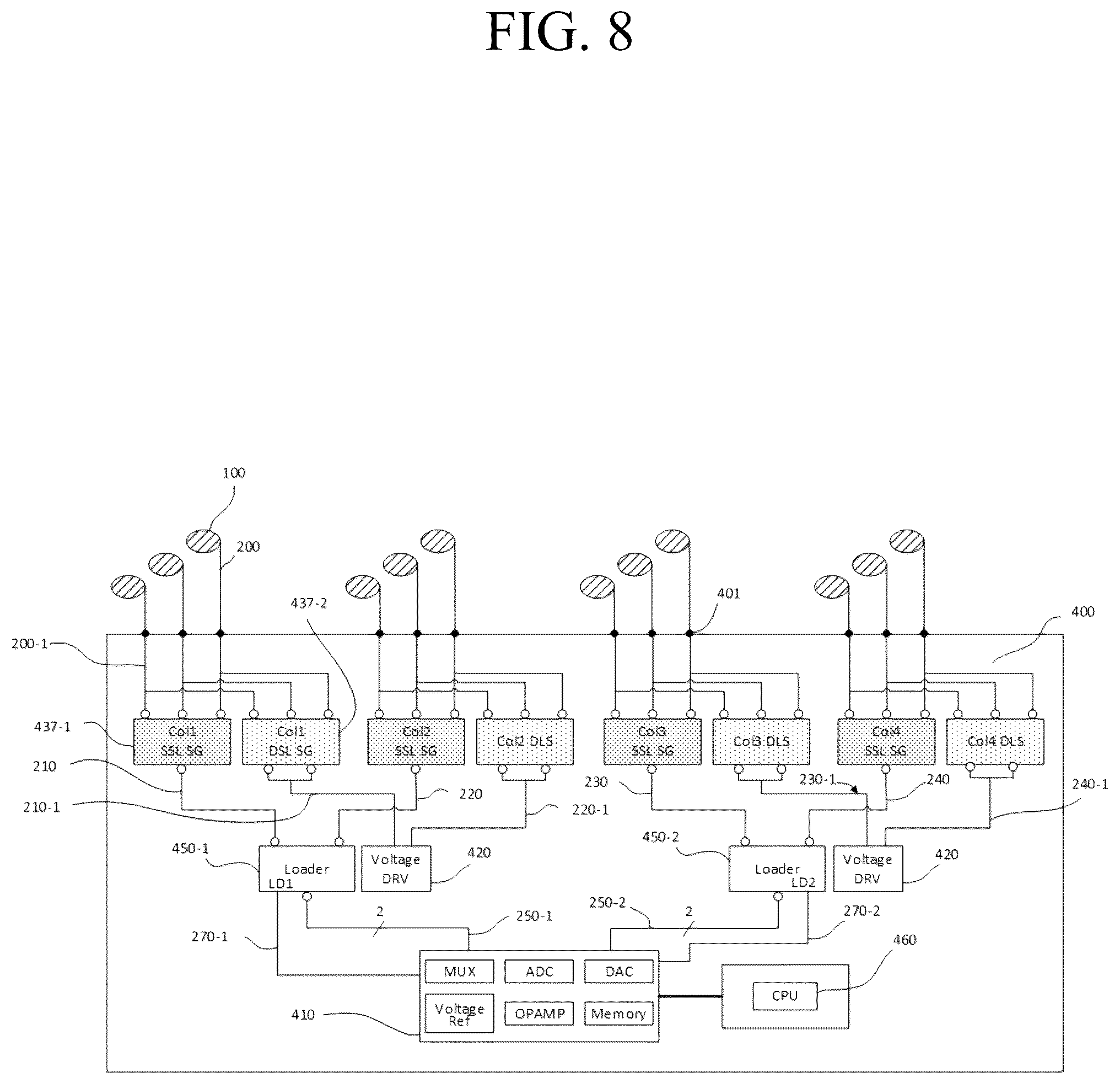 Patent US12455651 Figure 11 – Reduction of capacitance and forcing of different voltages for capacitor