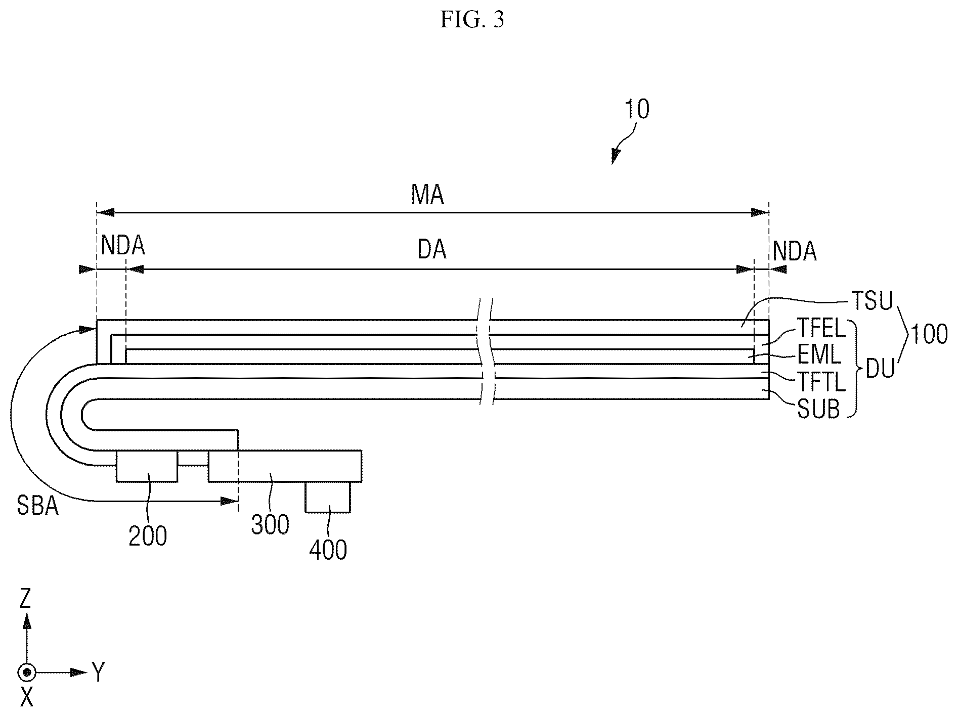 Patent US12455652 Figure 3 – Display device