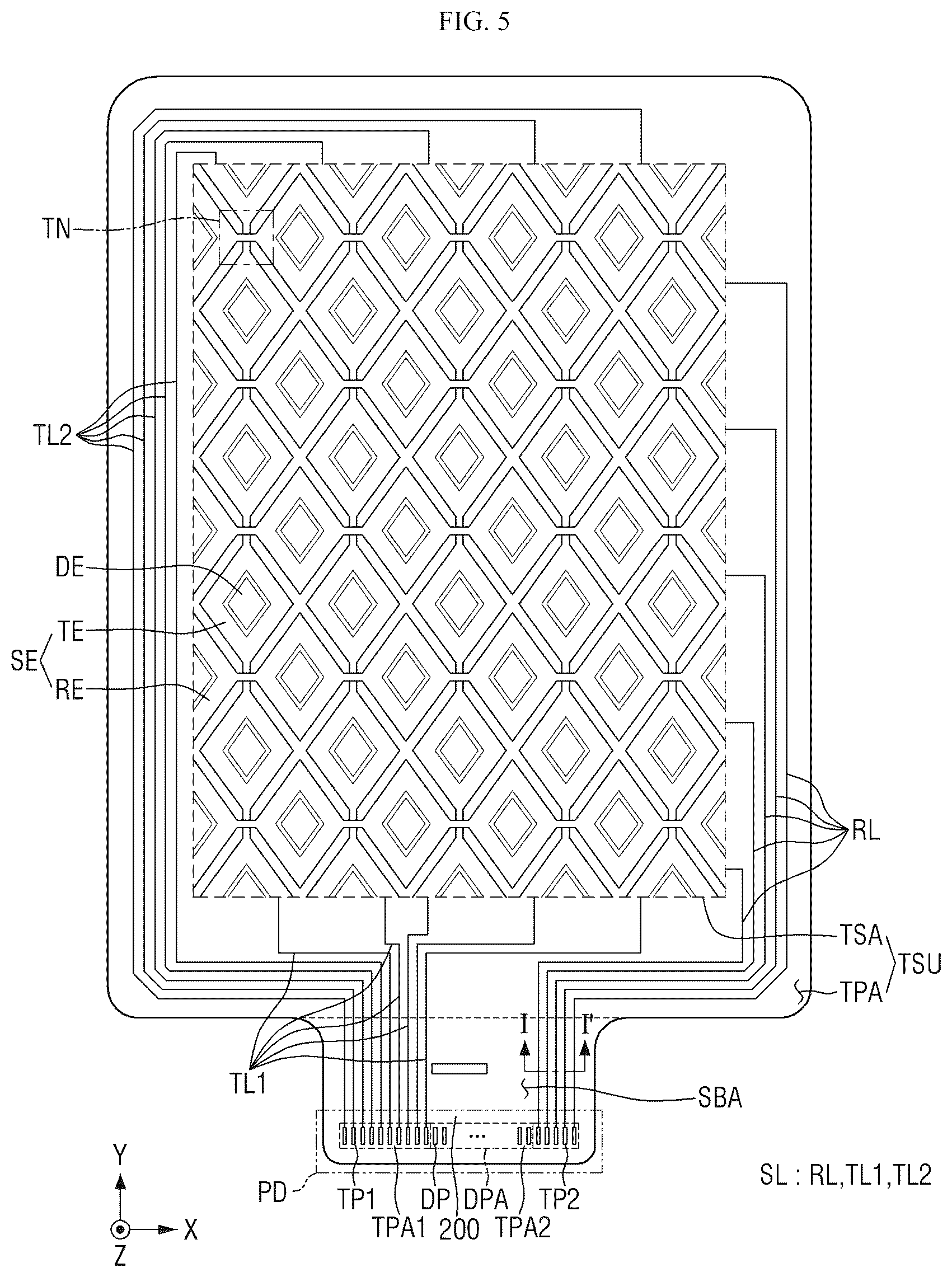 Patent US12455652 Figure 5 – Display device