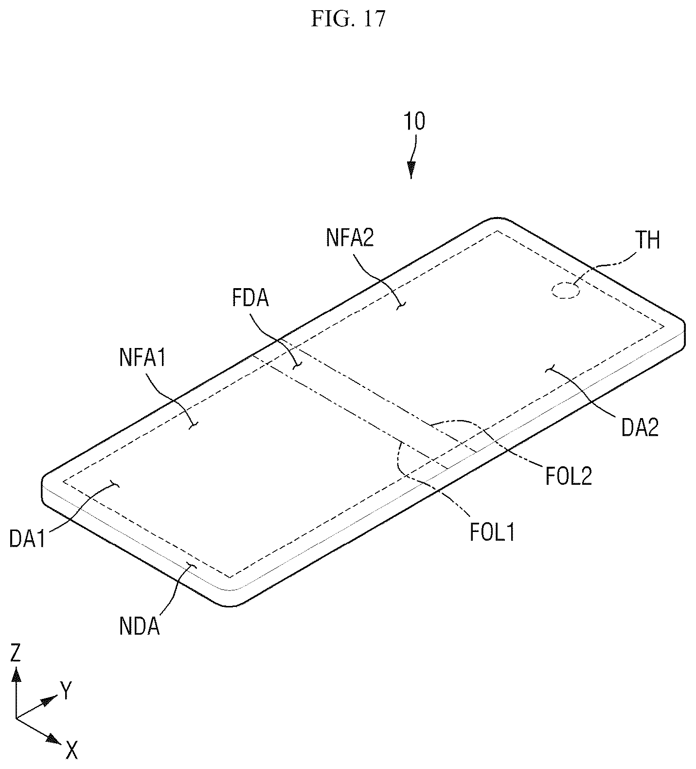 Patent US12455652 Figure 17 – Display device
