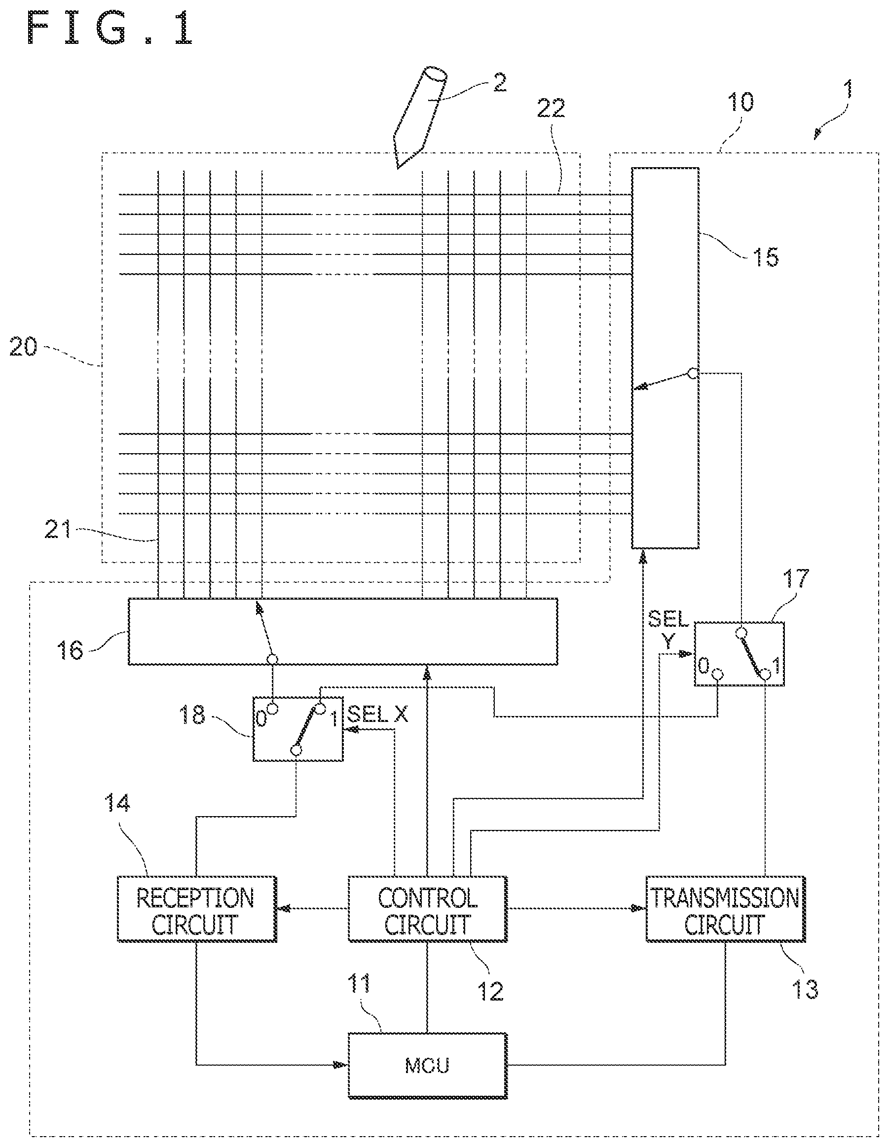 Patent US12455662 Figure 1 – Sensor controller, electronic device, and control method of sensor controller