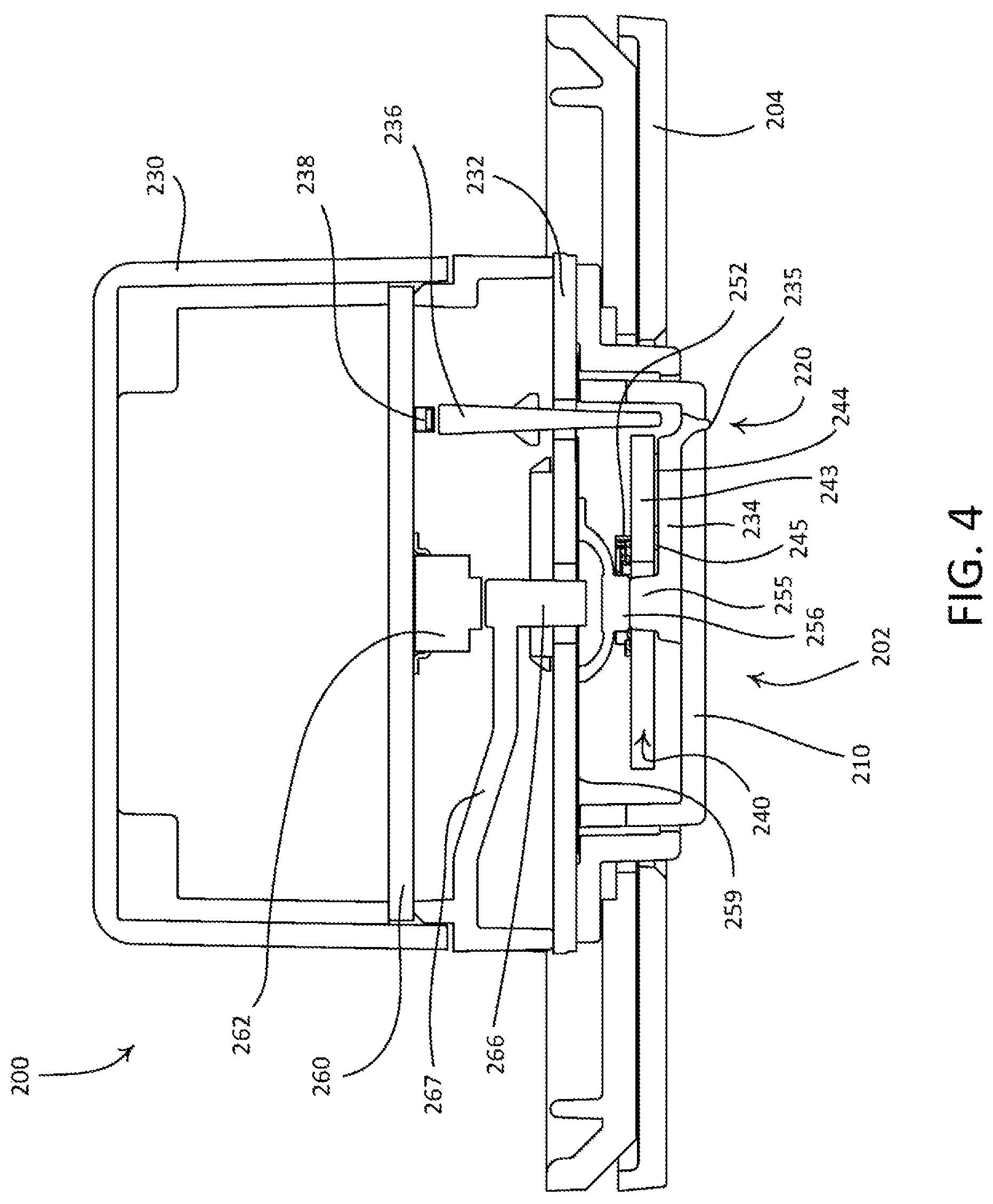 Patent US12455663 Figure 4 – Load control device responsive to non-contact actuations