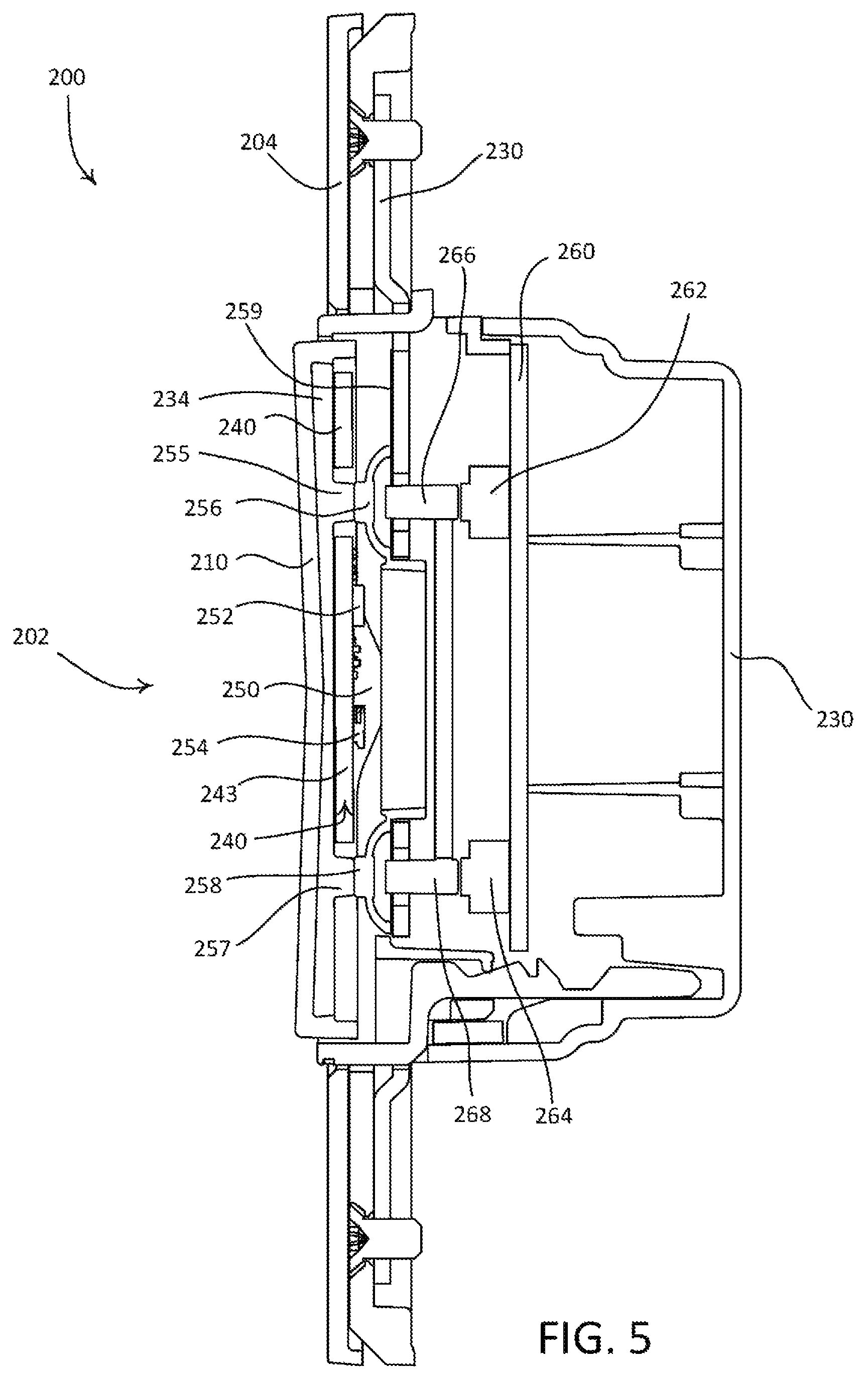 Patent US12455663 Figure 5 – Load control device responsive to non-contact actuations