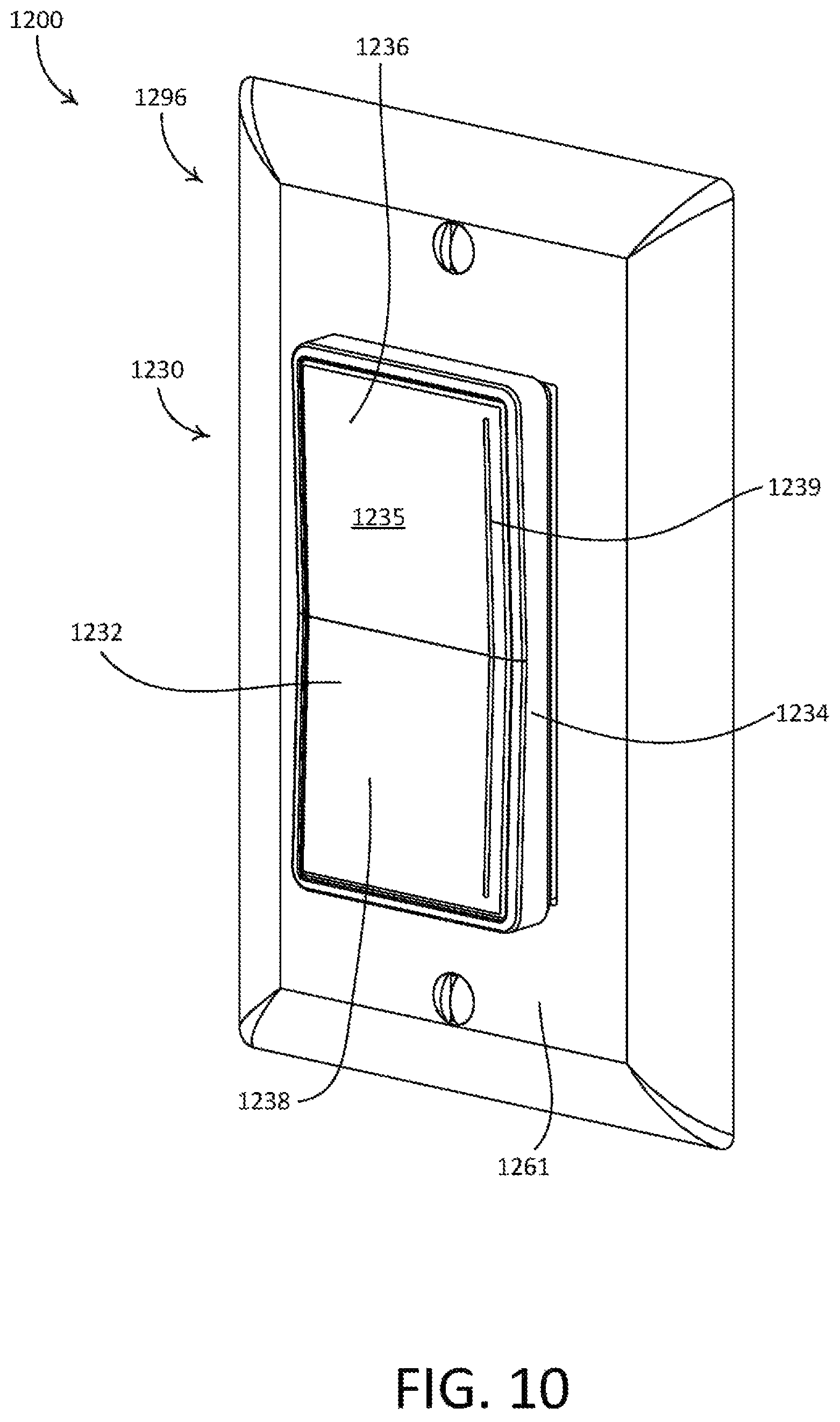 Patent US12455663 Figure 8 – Load control device responsive to non-contact actuations