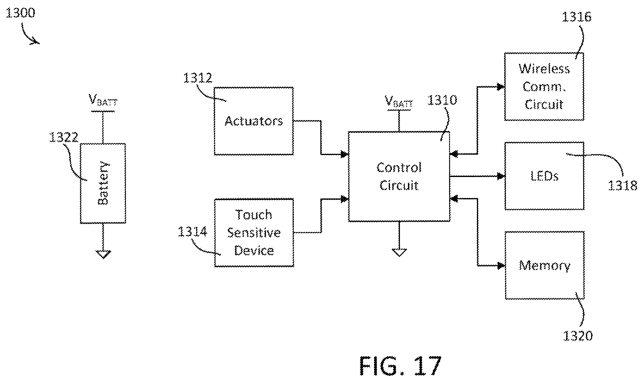 Patent US12455663 Figure 14 – Load control device responsive to non-contact actuations