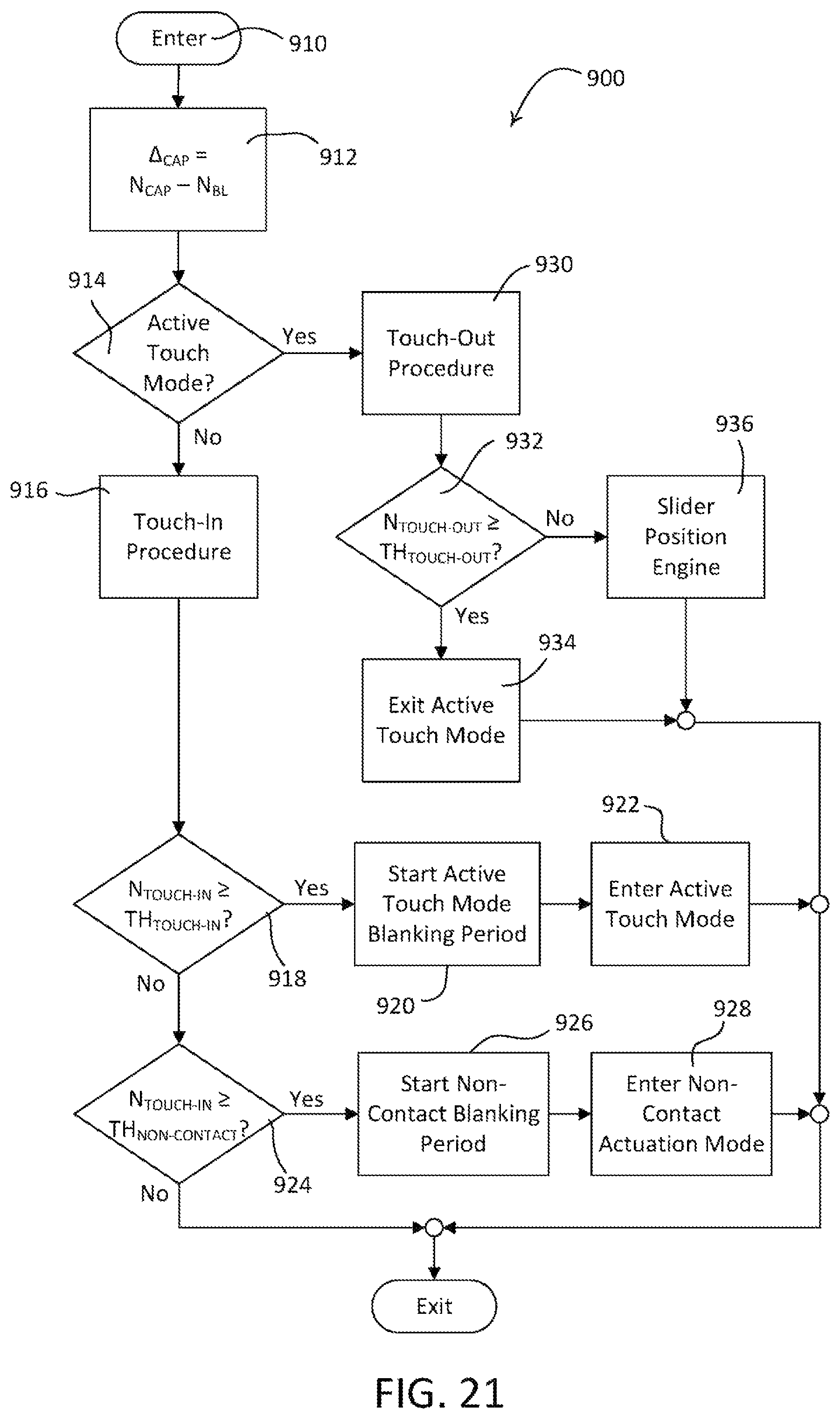 Patent US12455663 Figure 18 – Load control device responsive to non-contact actuations