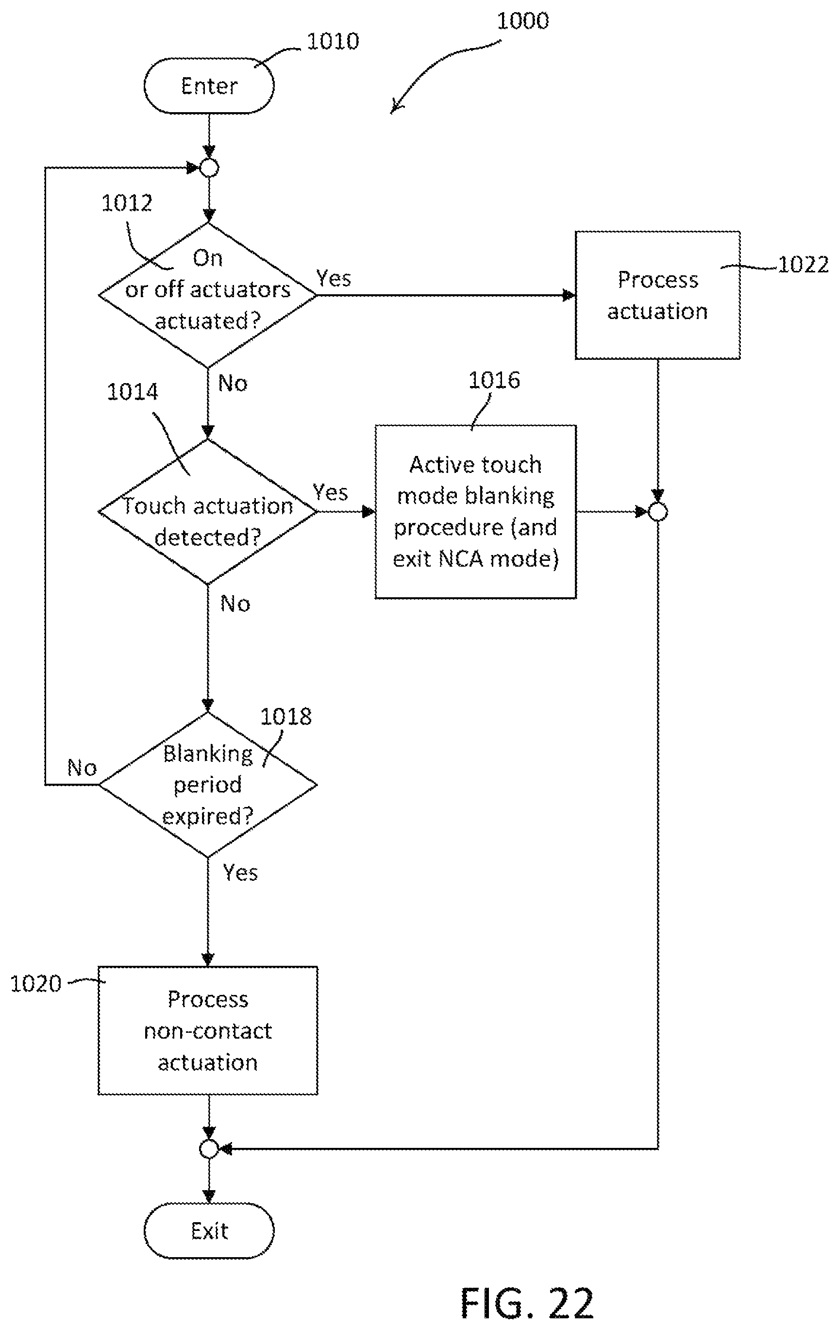 Patent US12455663 Figure 19 – Load control device responsive to non-contact actuations