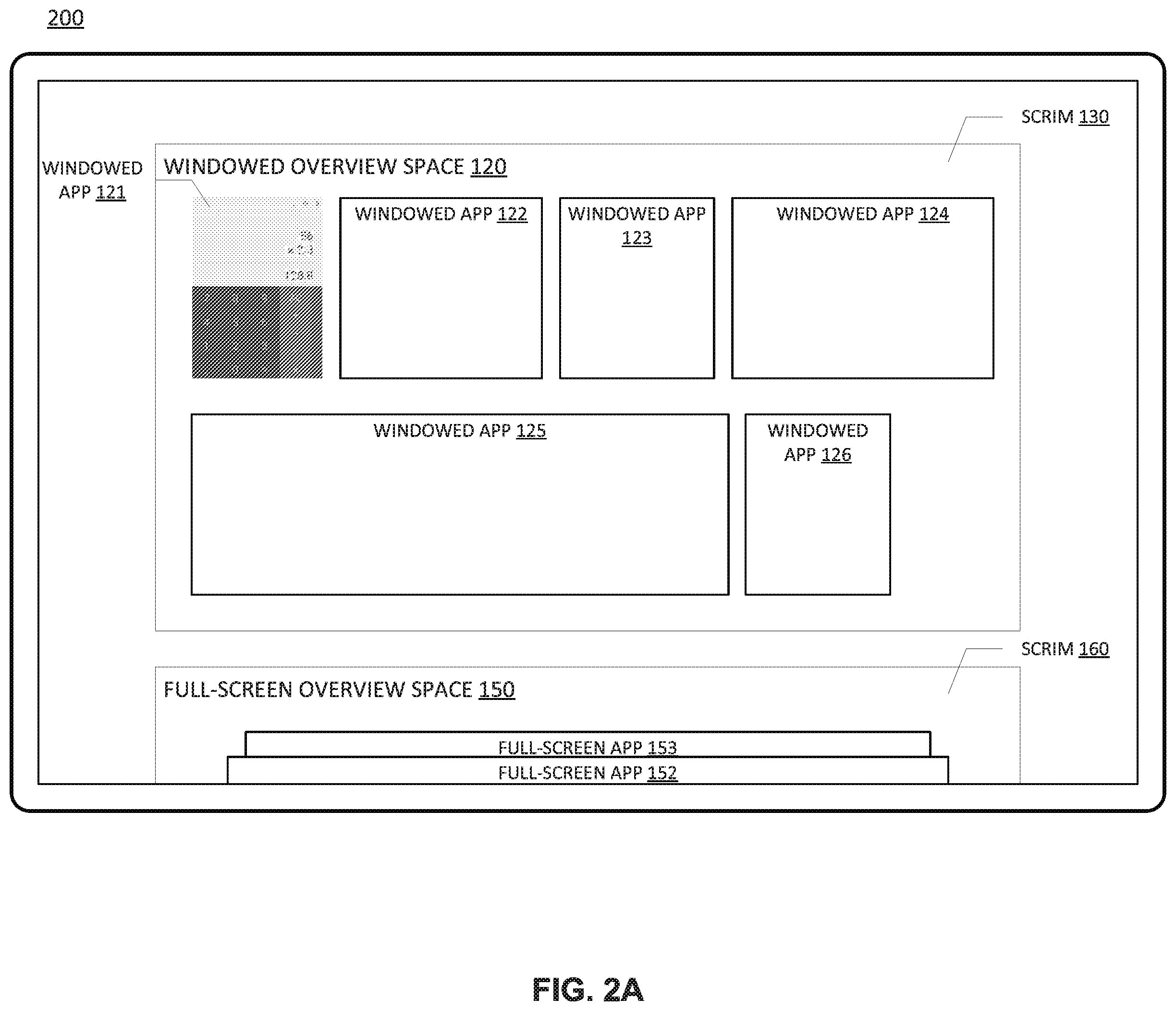 Patent US12455671 Figure 2 – Multi-spatial overview mode