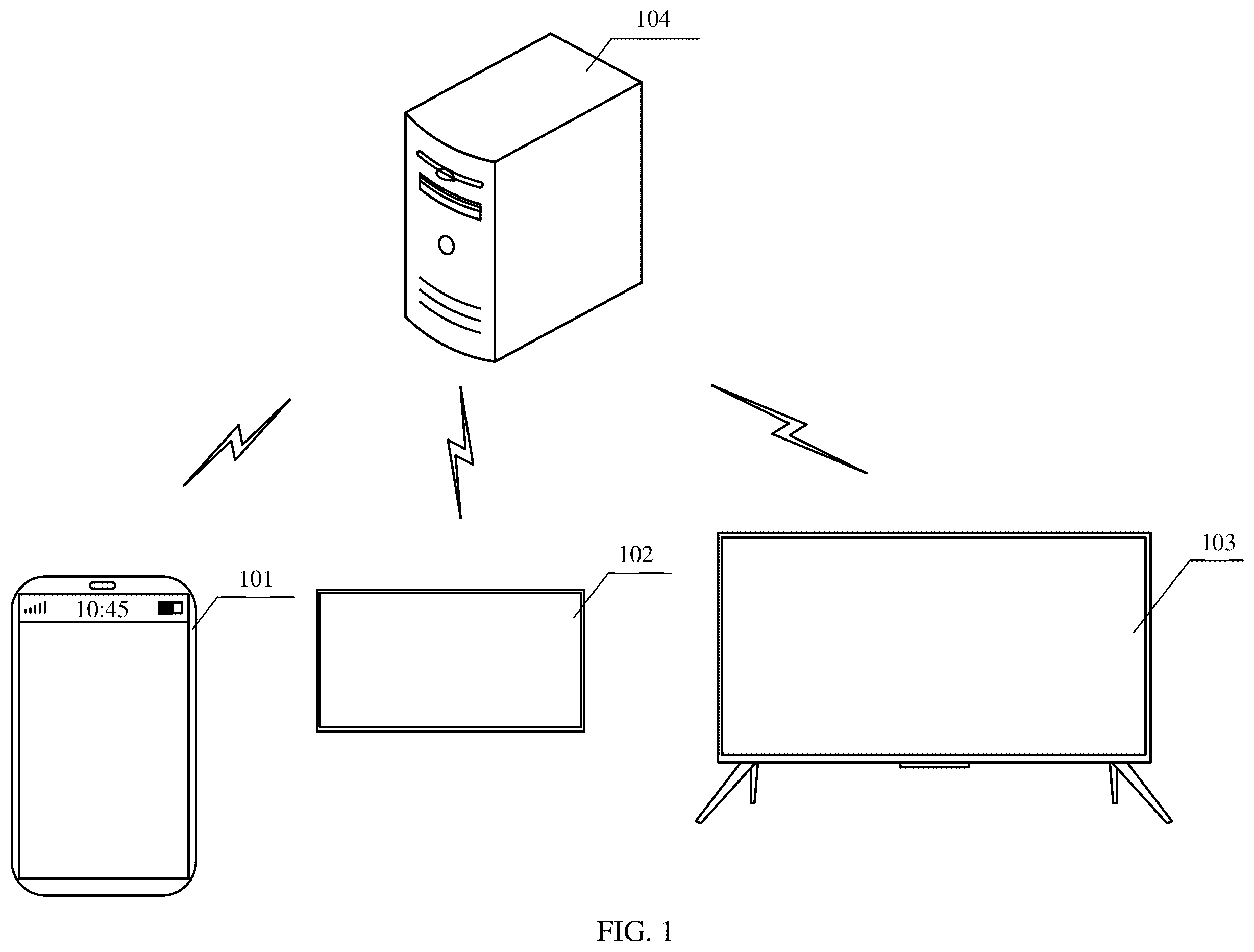 Patent US12455672 — Interaction method for cross-device task processing, electronic device, and storage medium — Figure 1
