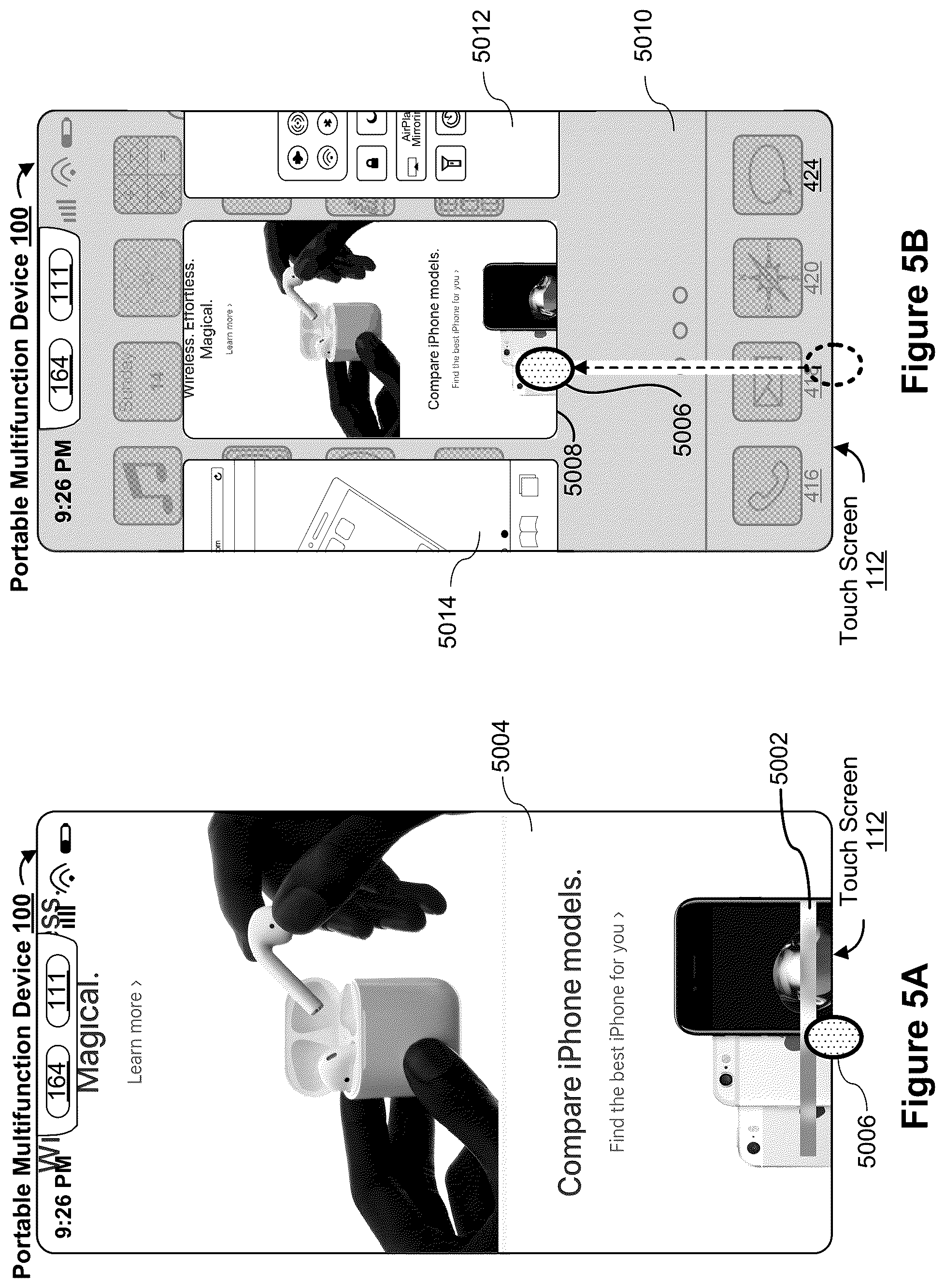Patent US12455681 Figure 7 – Device, method, and graphical user interface for adjusting a display property of an affordance over changing background content