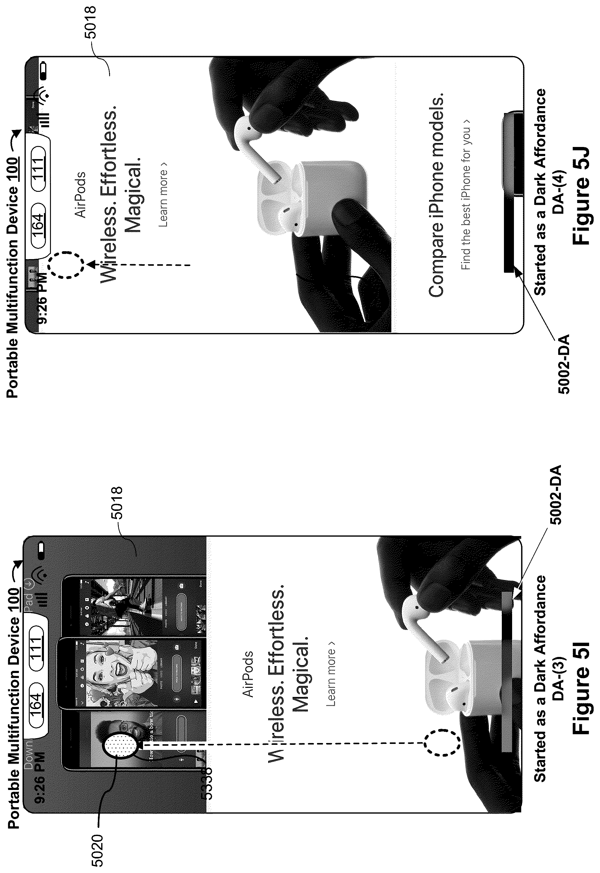 Patent US12455681 Figure 12 – Device, method, and graphical user interface for adjusting a display property of an affordance over changing background content