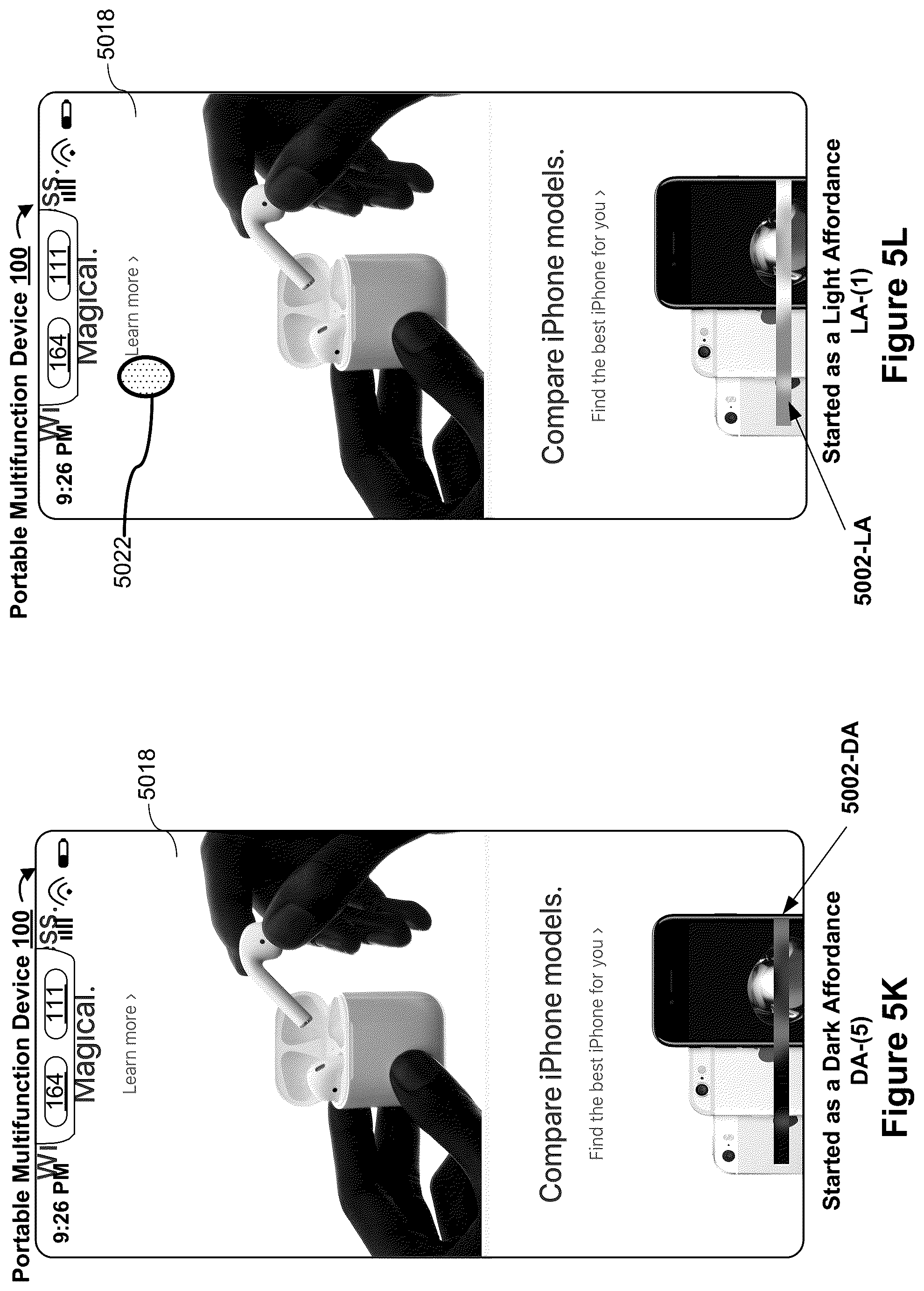 Patent US12455681 Figure 13 – Device, method, and graphical user interface for adjusting a display property of an affordance over changing background content