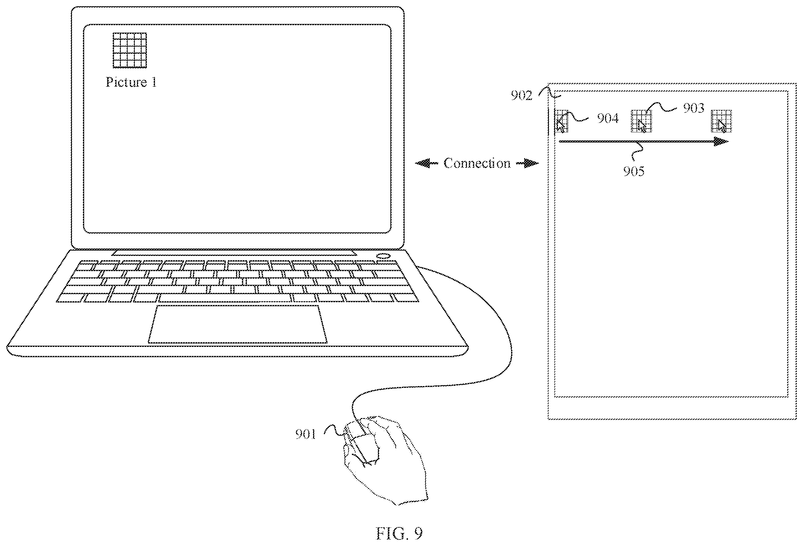 Patent US12455682 Figure 10 – Cross-device object drag method and device