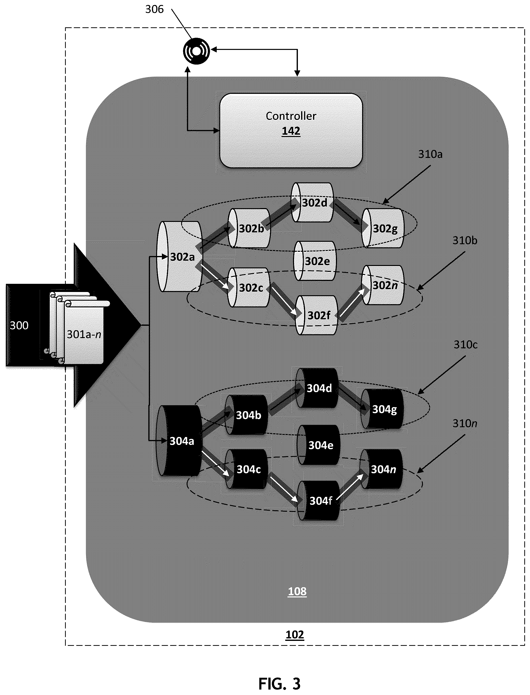 Patent US12455687 Figure 3 – Dynamic performance optimization in storage arrays