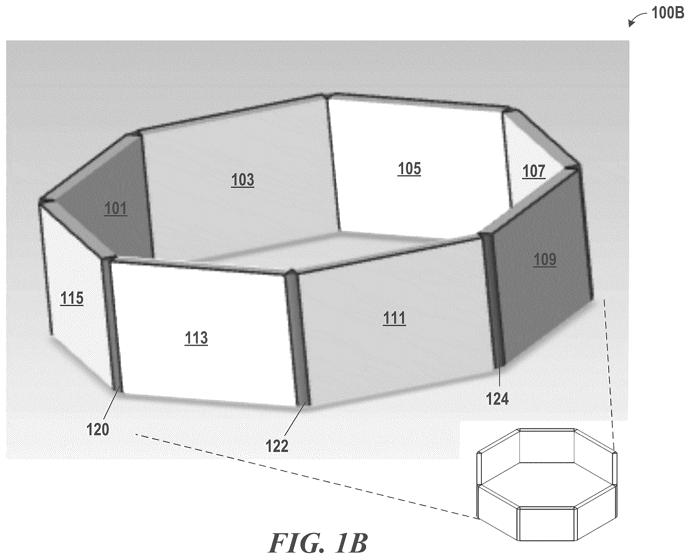 Patent US12455714 Figure 2 – Panoramic modular display systems and devices