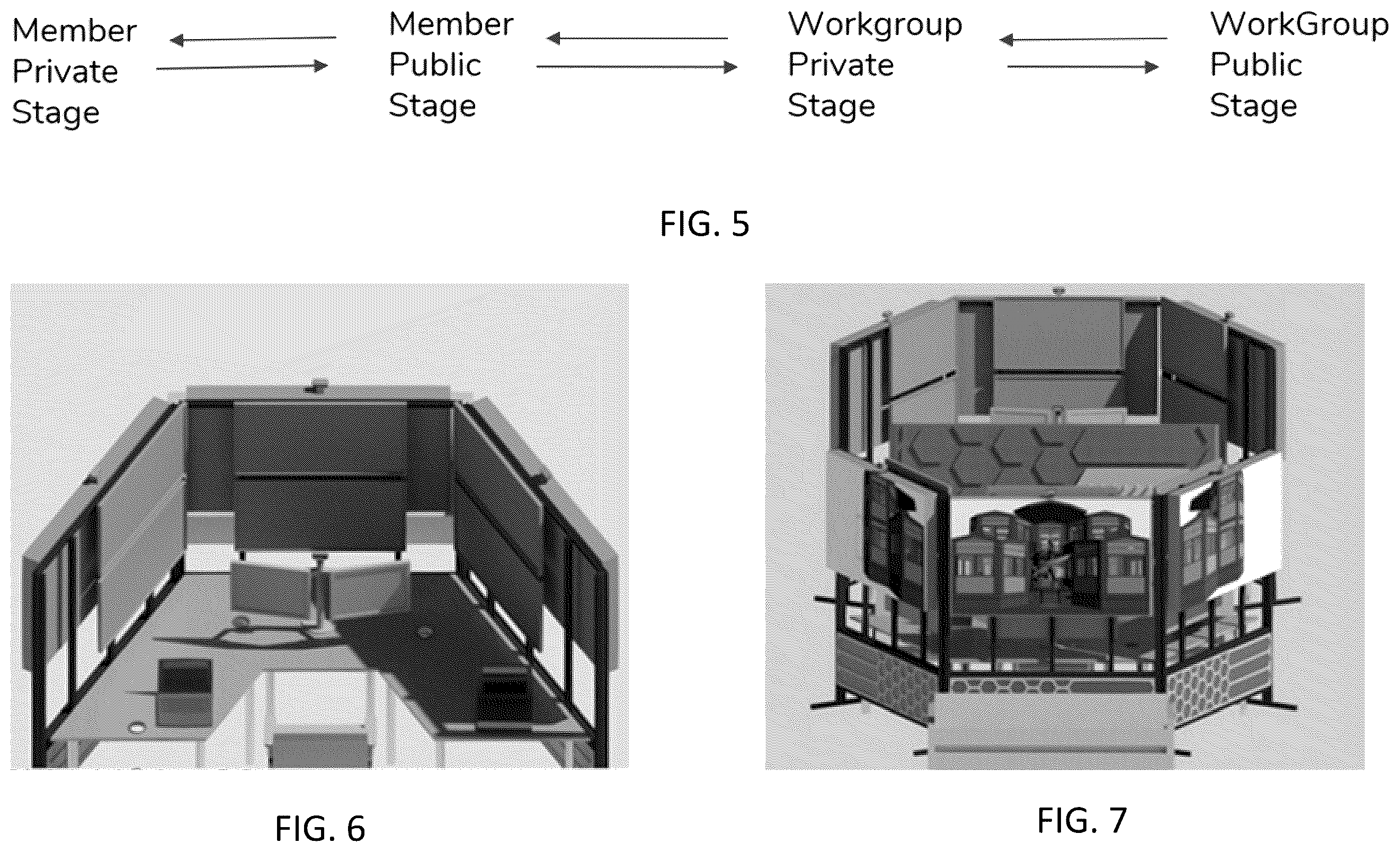 Patent US12455715 Figure 4 – System and method for virtual and augmented reality employing workgroup pods