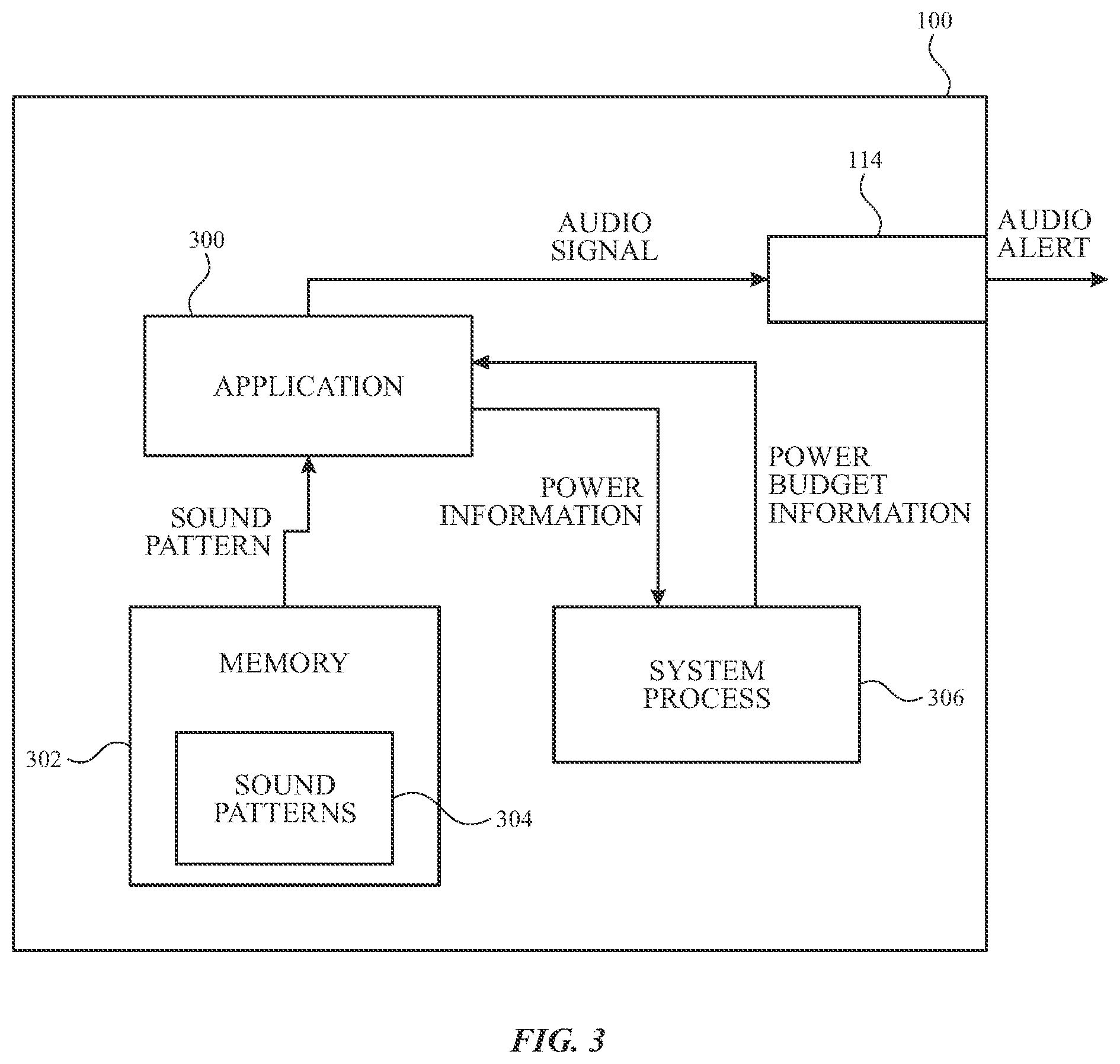 Patent US12455717 Figure 3 – Power management for audio alerts for electronic devices