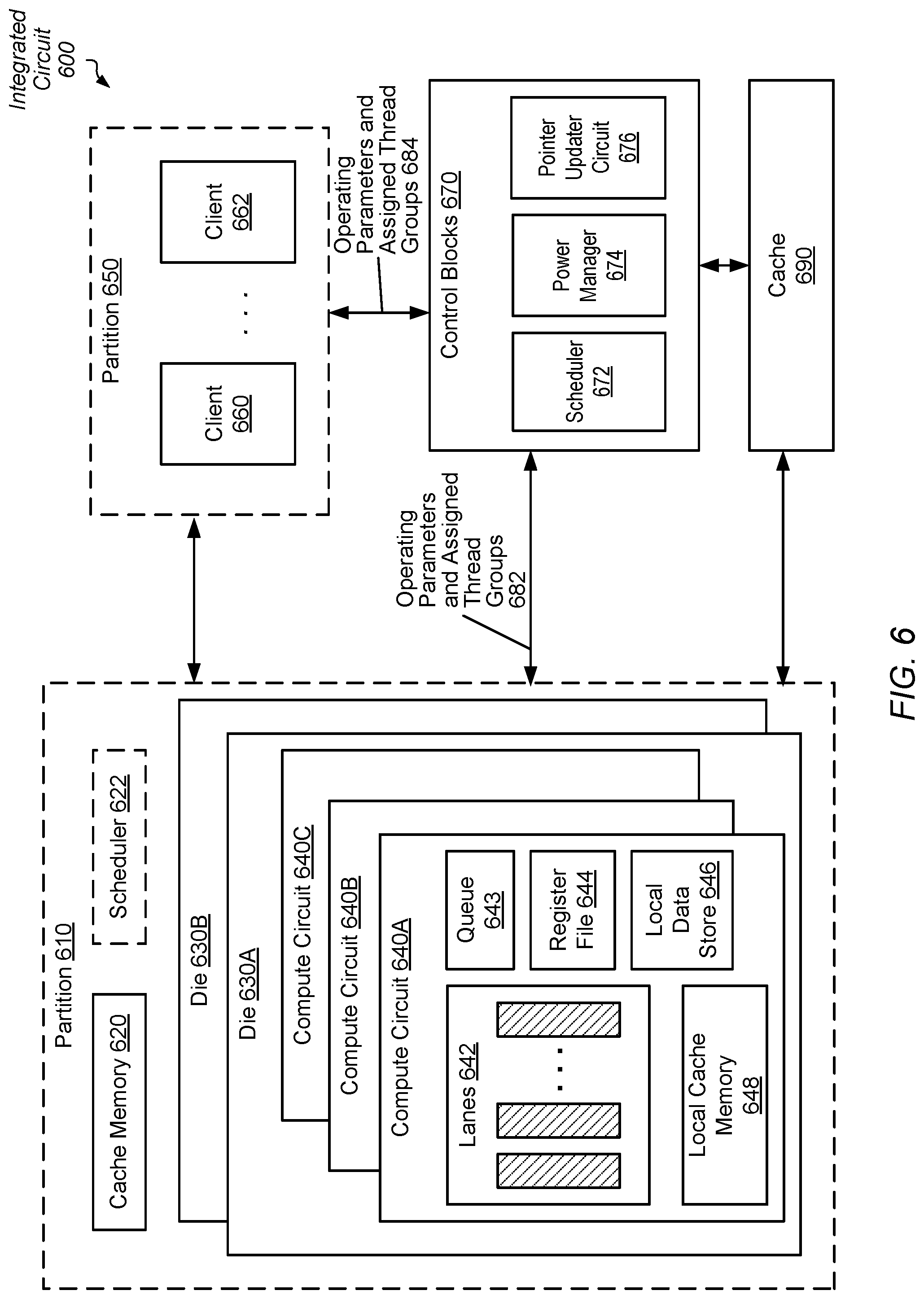 Patent US12455830 Figure 6 – Efficient cache data storage for iterative workloads