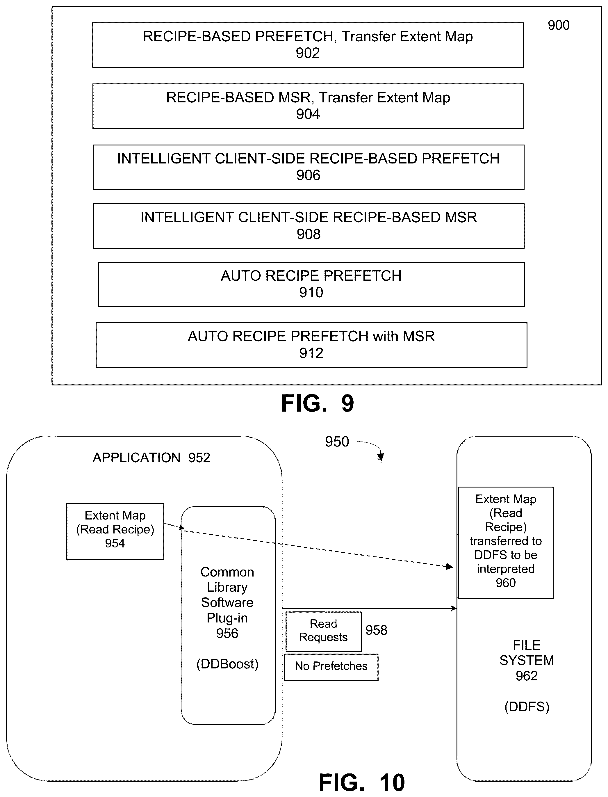 Patent US12455859 Figure 5 – Extent restore performance using smart prefetching