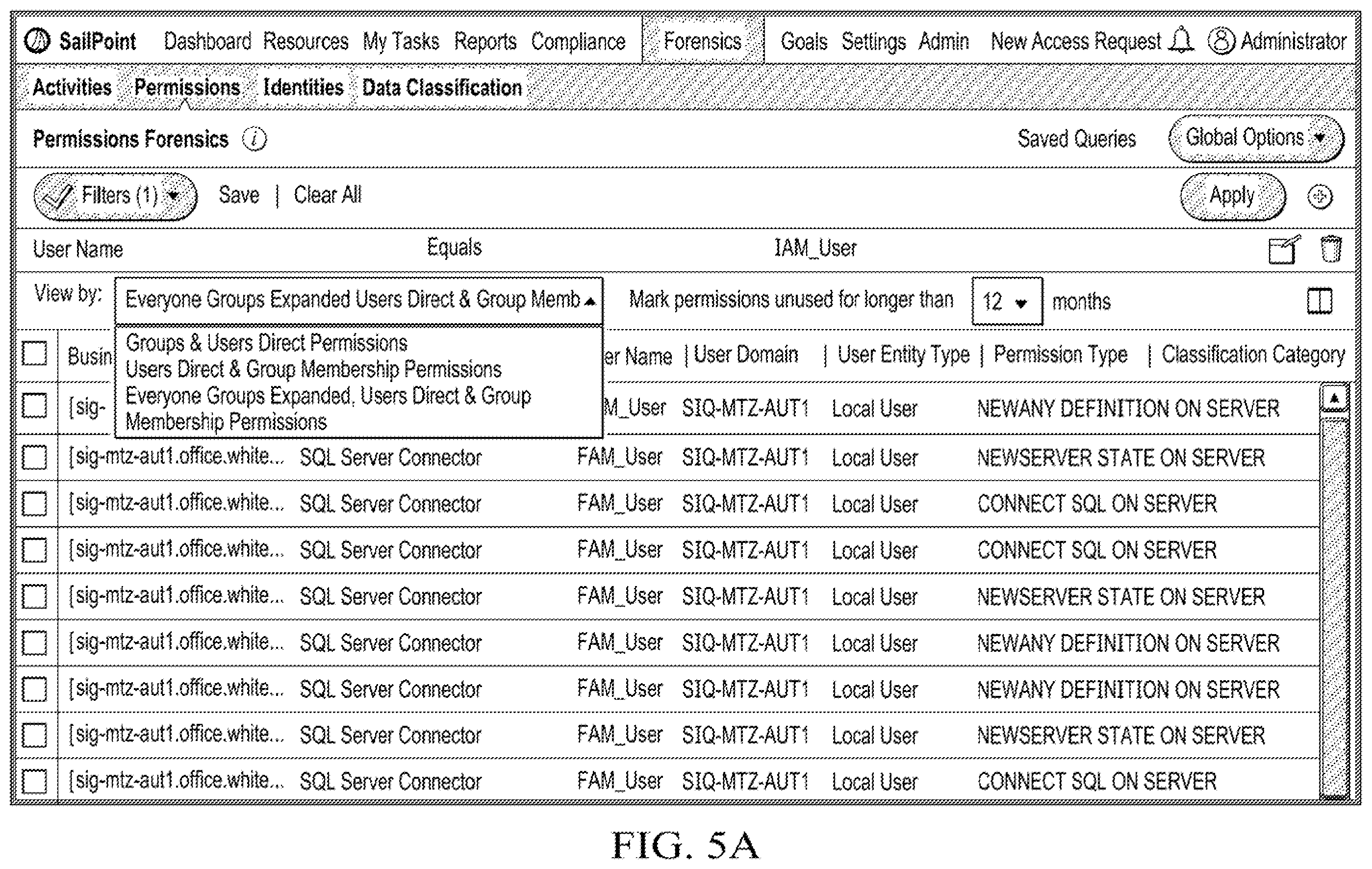Patent US12455878 Figure 4 – System and method for SQL server resources and permissions analysis in identity management systems