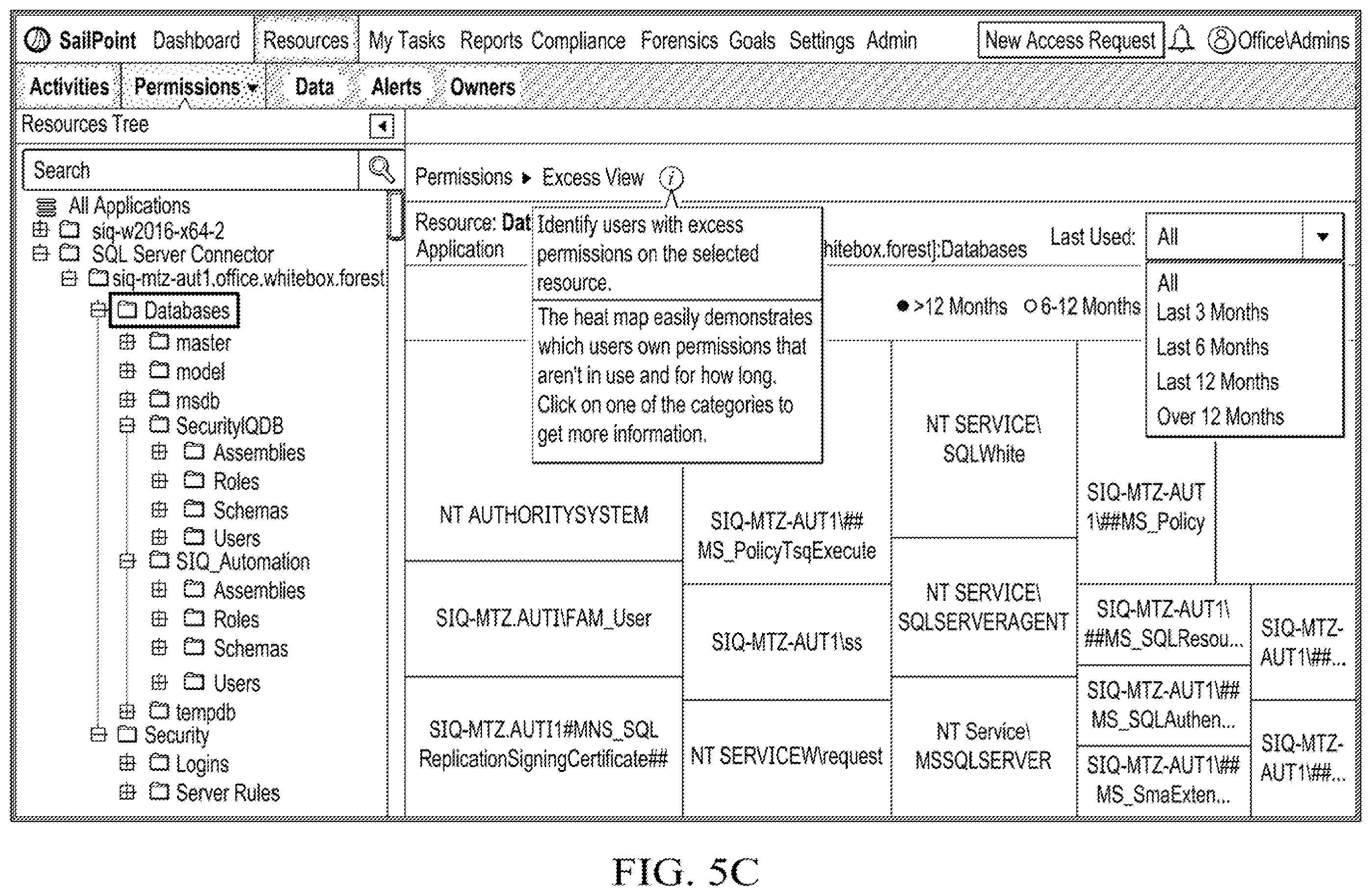 Patent US12455878 Figure 6 – System and method for SQL server resources and permissions analysis in identity management systems