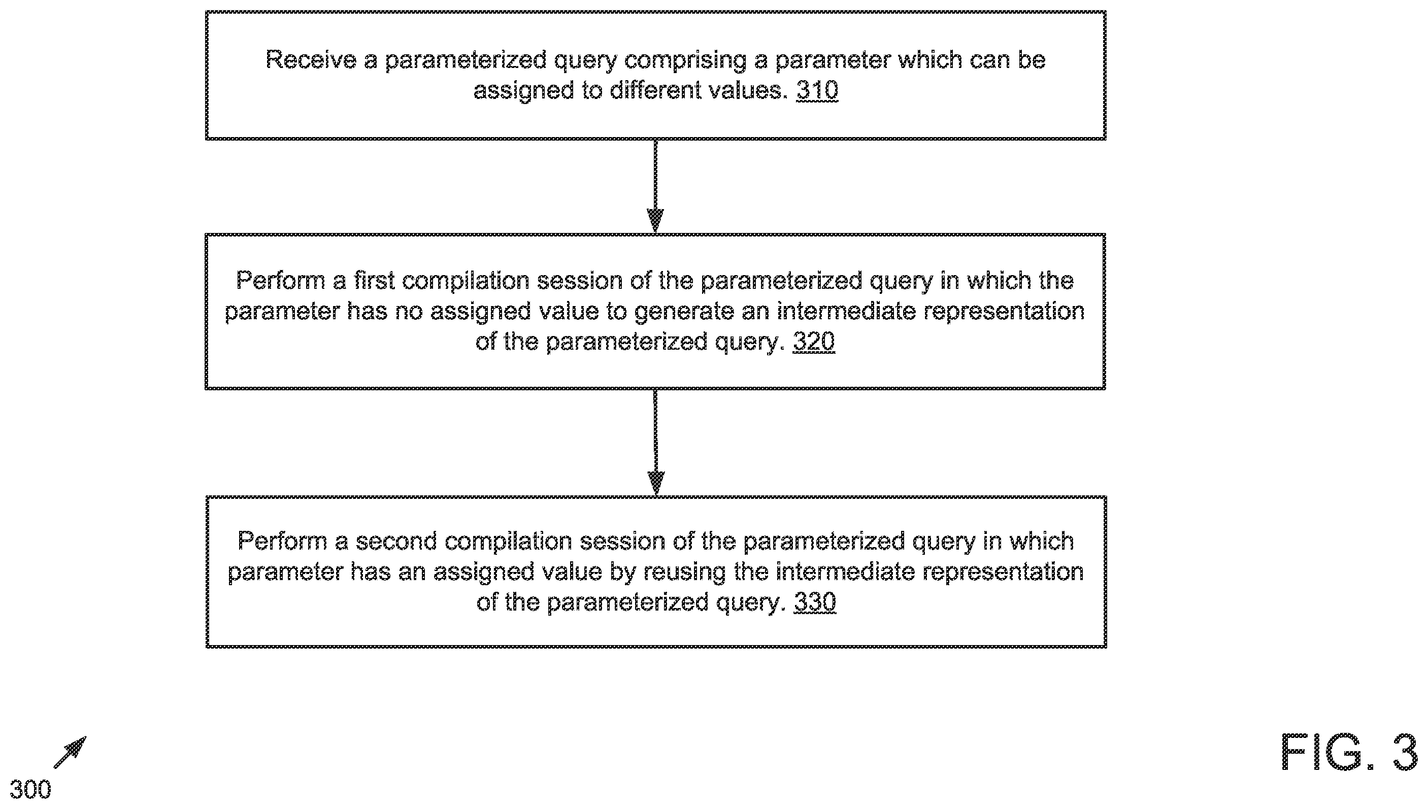 Patent US12455880 Figure 3 – Intelligent optimization of parameterized queries