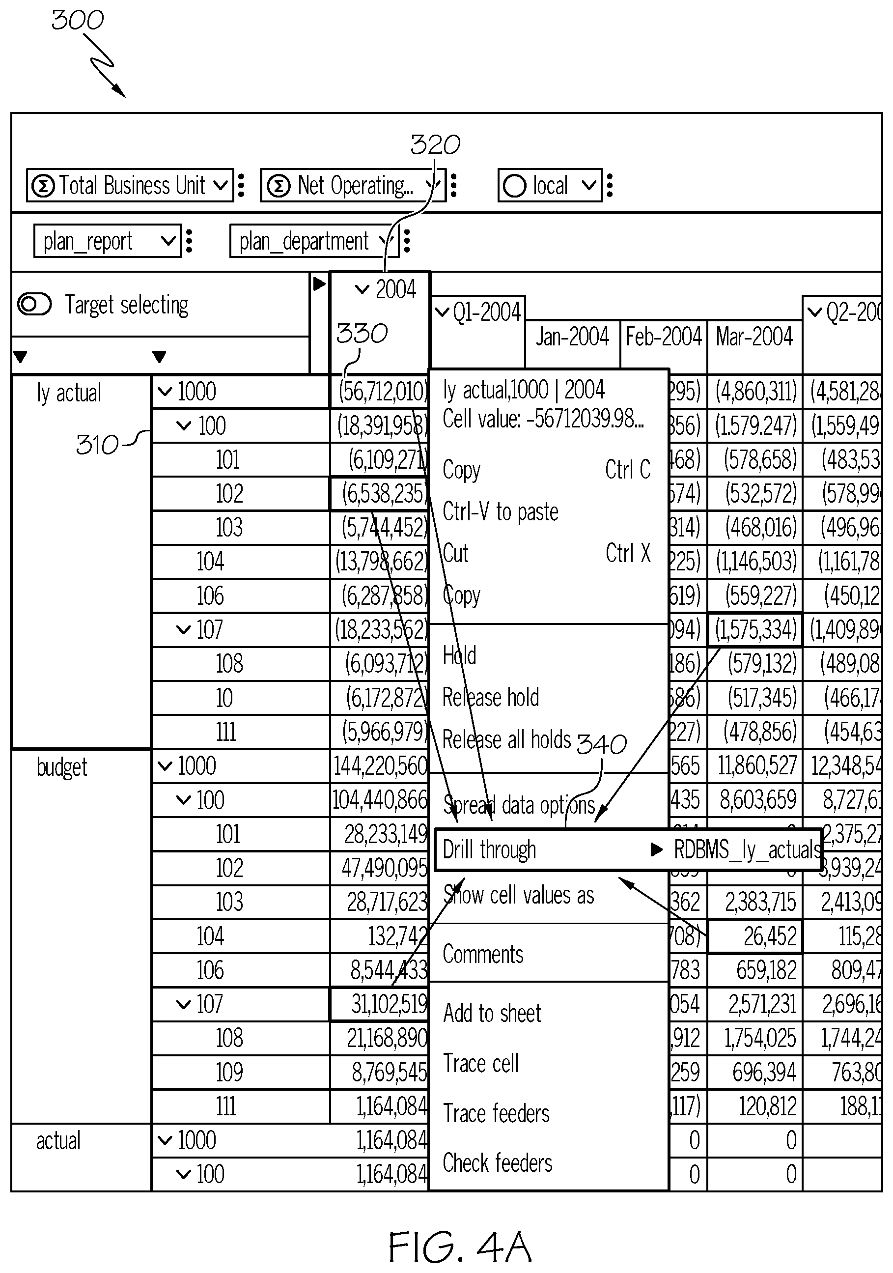 Patent US12455892 Figure 4 – Artificial intelligence based bot-enhanced retrieval of drill through data