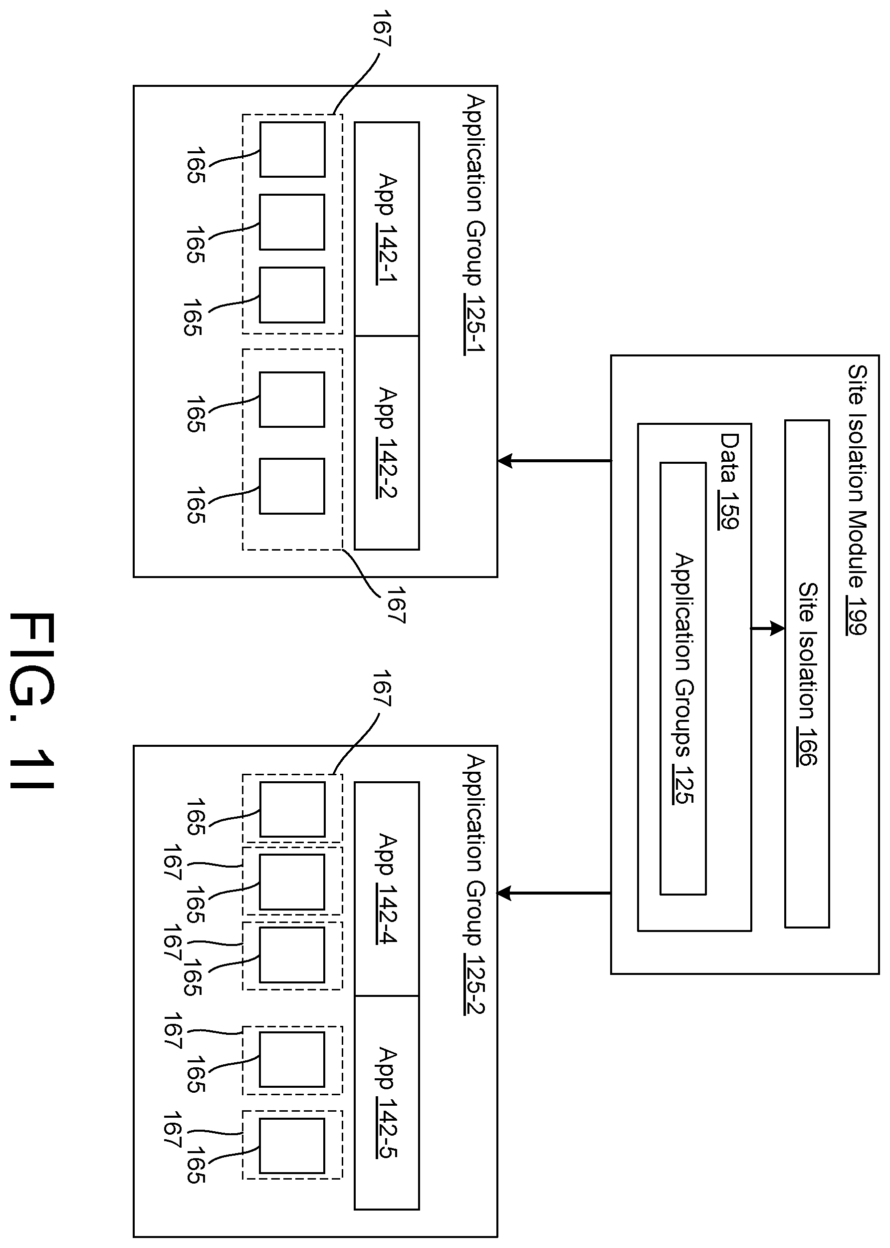 Patent US12455971 Figure 9 – Application groups for enforcing data transfer controls