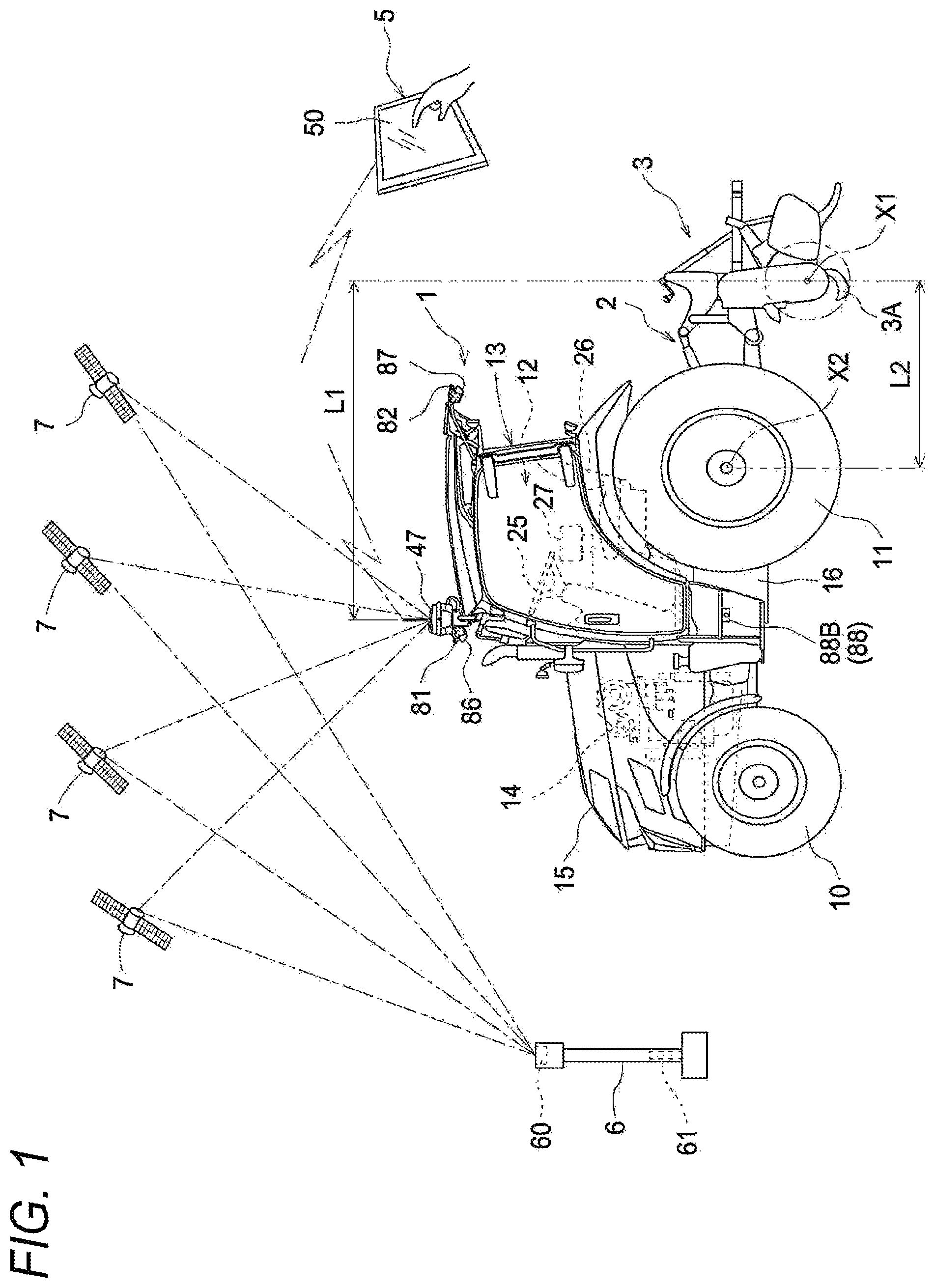 Patent US12457913 Figure 1 – Automatic traveling system, automatic traveling method, and automatic traveling program