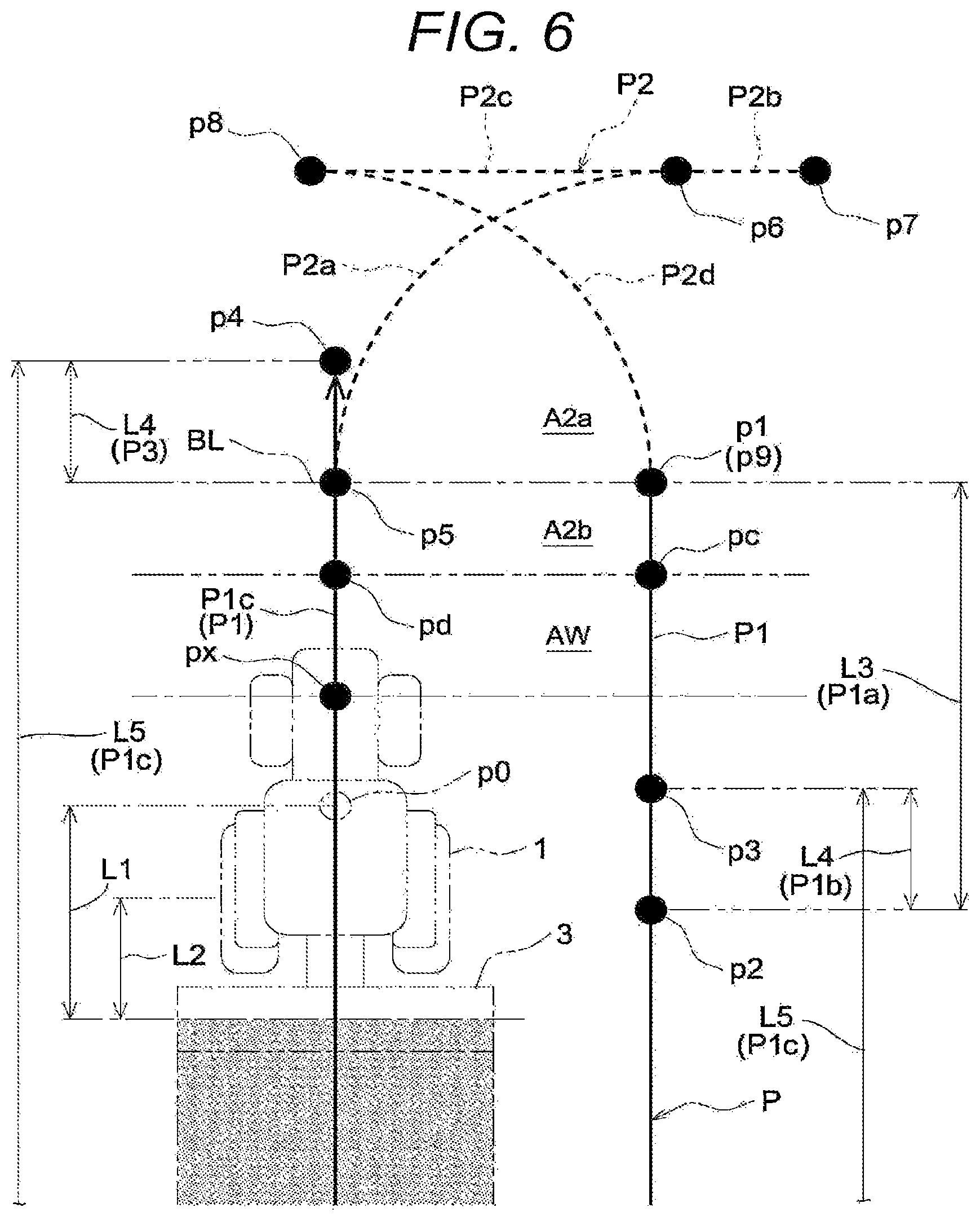 Patent US12457913 Figure 6 – Automatic traveling system, automatic traveling method, and automatic traveling program