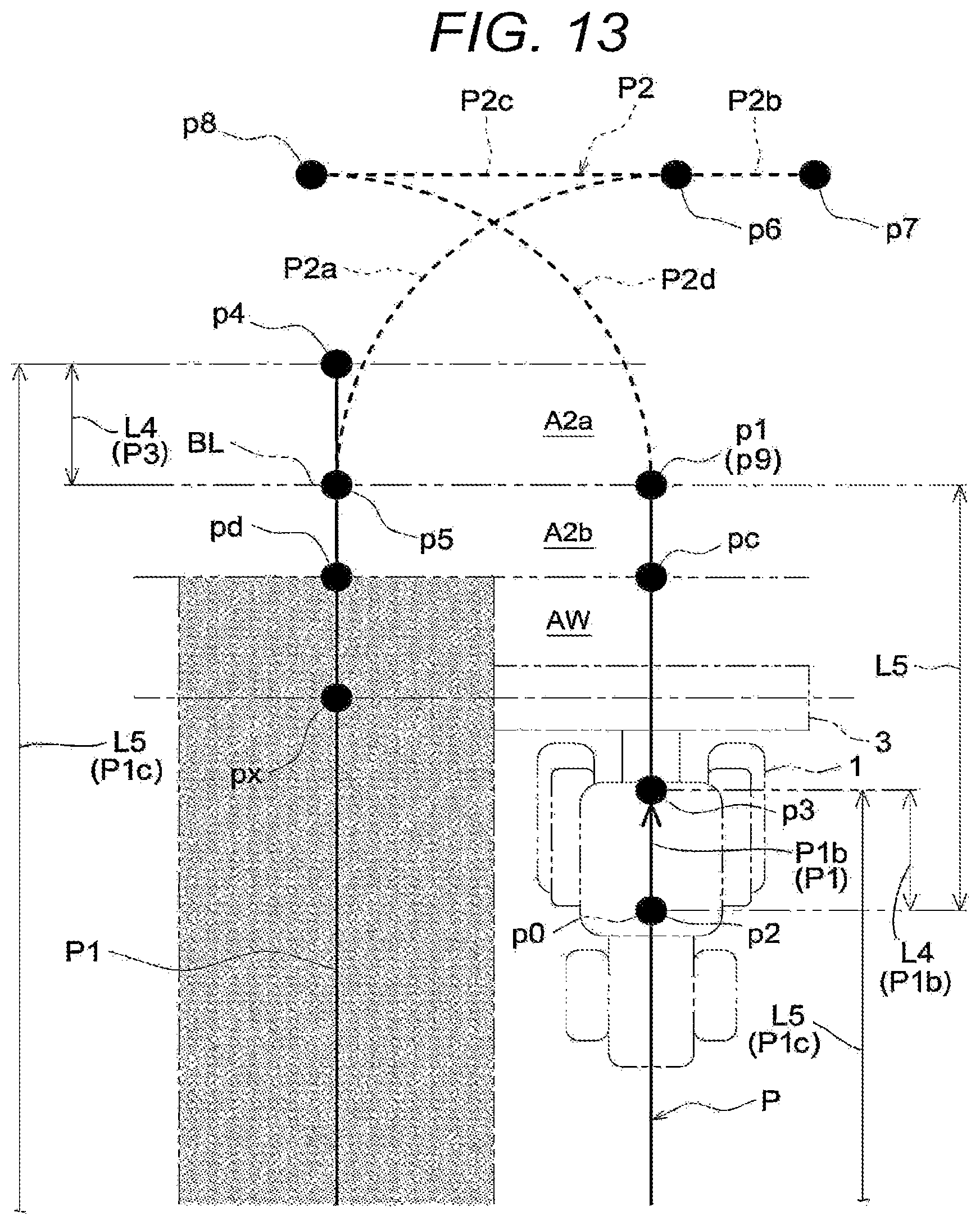 Patent US12457913 Figure 13 – Automatic traveling system, automatic traveling method, and automatic traveling program