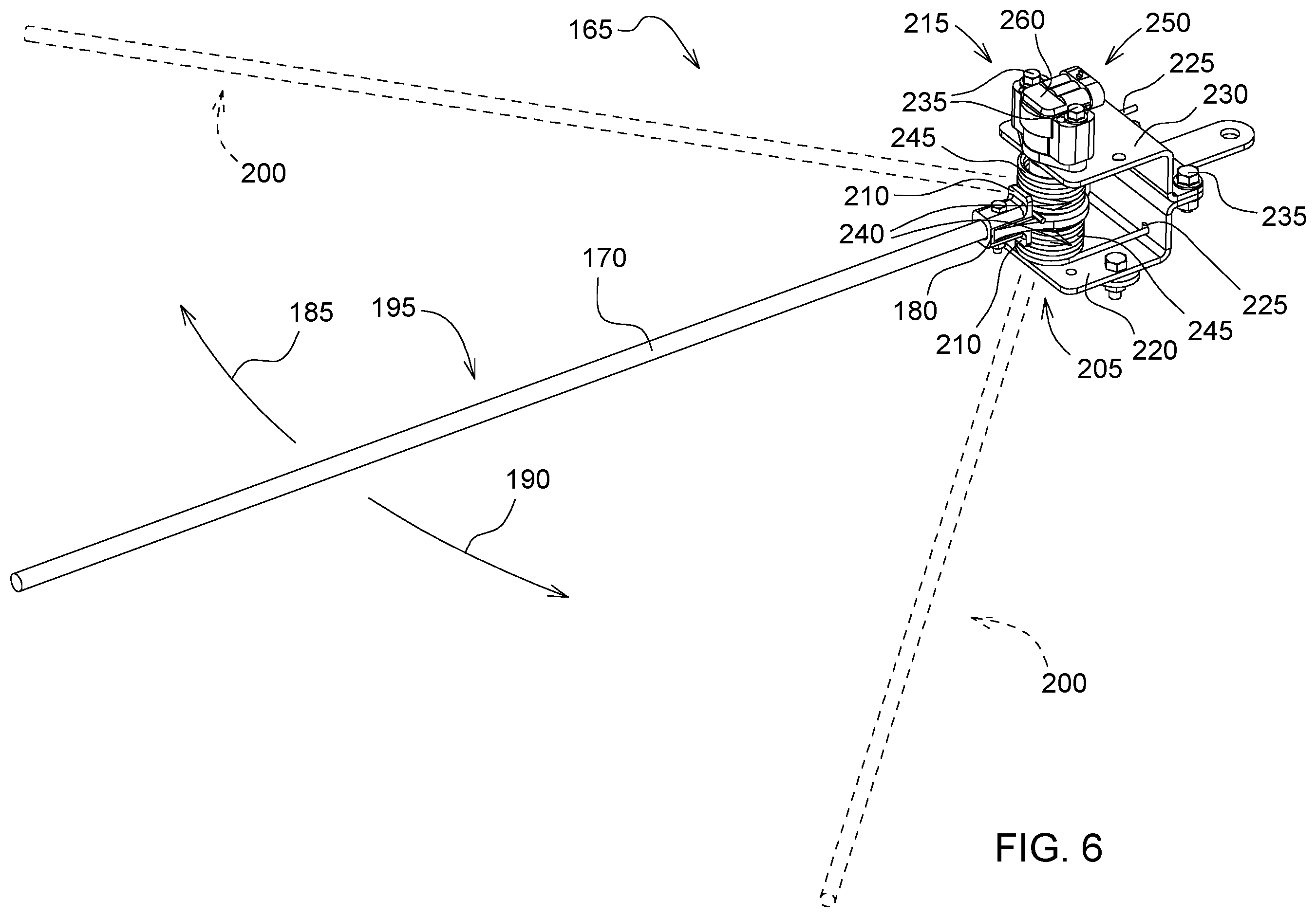 Patent US12457914 Figure 6 – Crop feeler device for machine row guidance