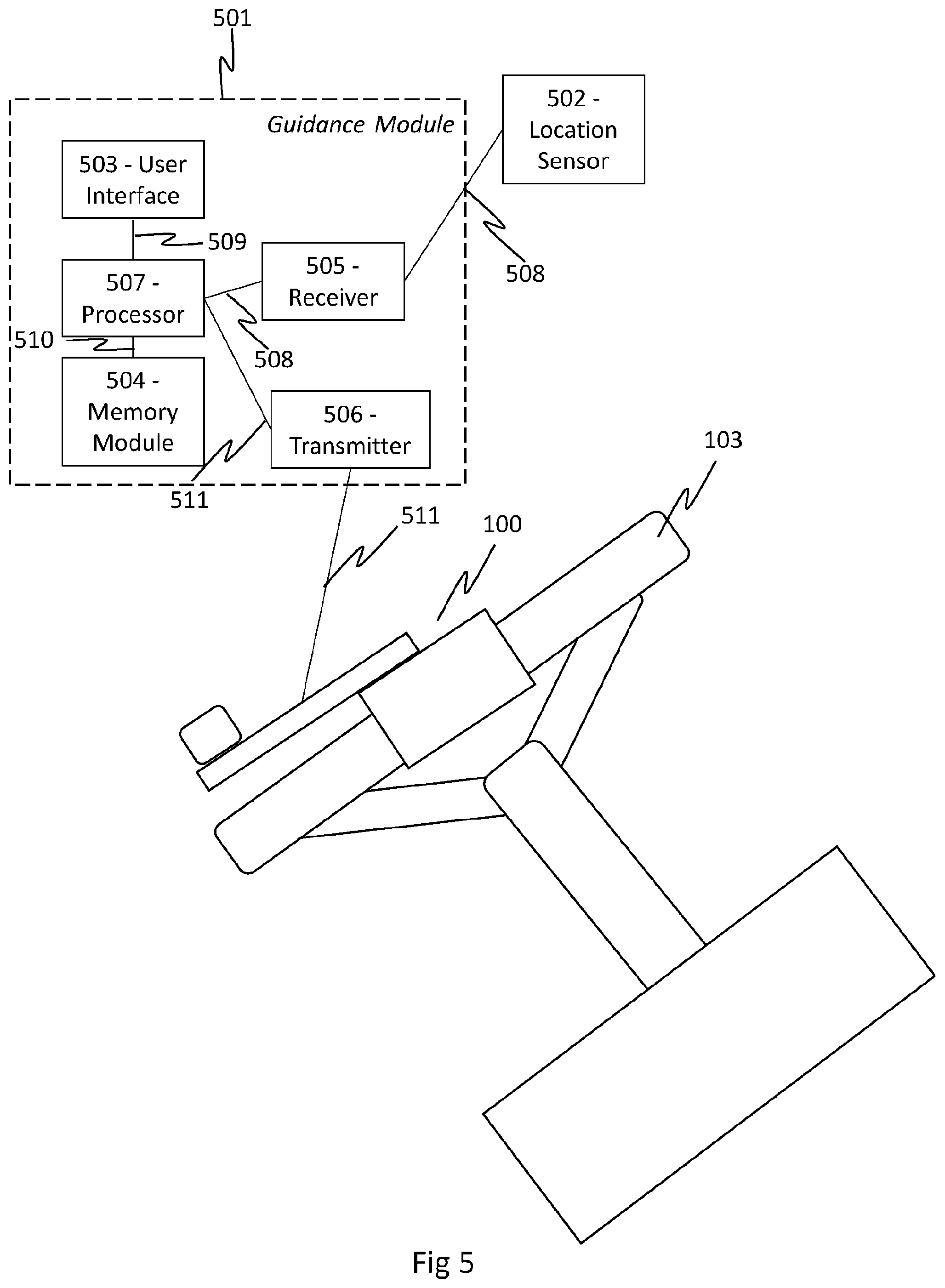 Patent US12457915 Figure 5 – Automatic steering device