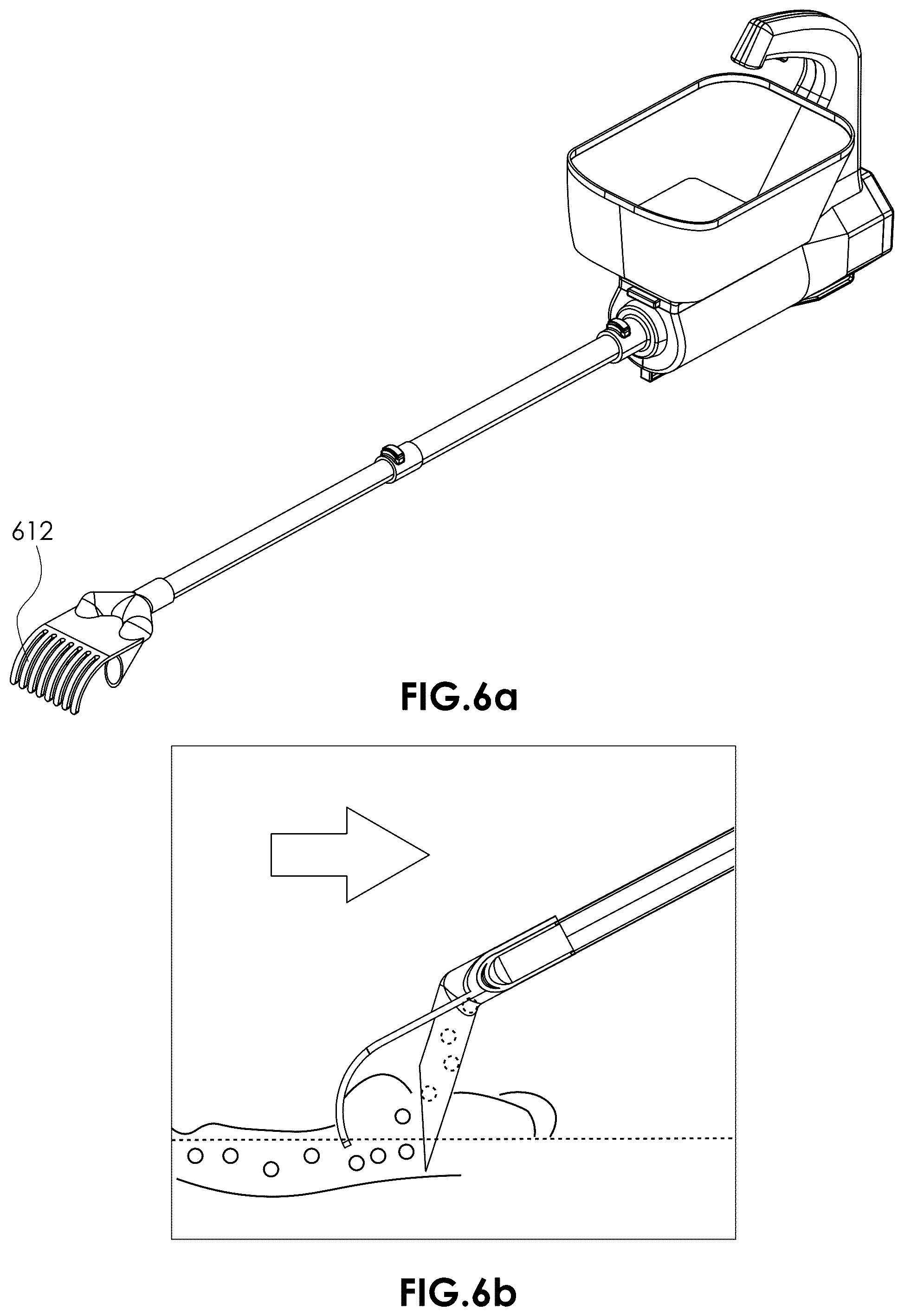 Patent US12457919 Figure 6 – Motorized material dispensing gardening apparatus
