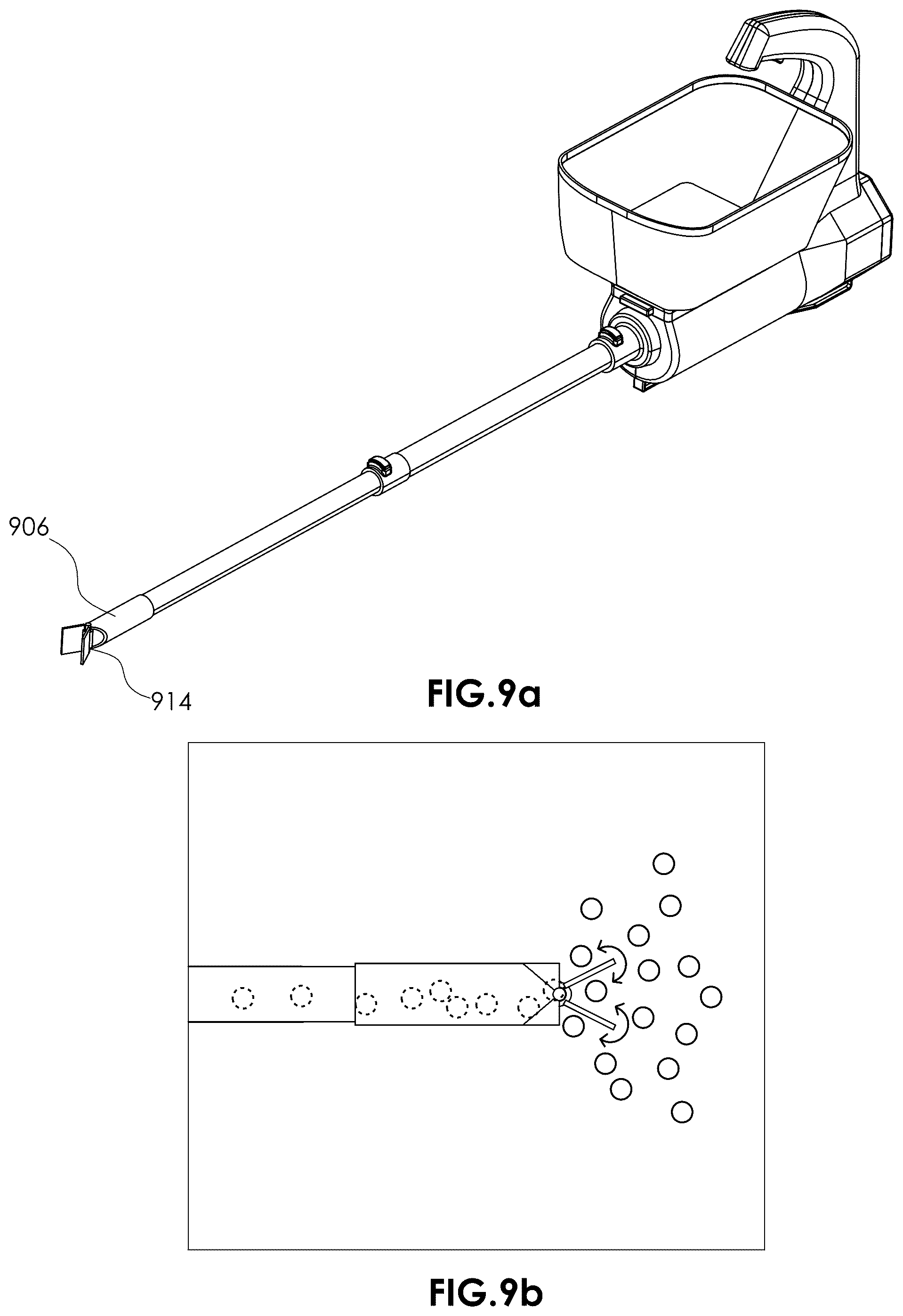 Patent US12457919 Figure 9 – Motorized material dispensing gardening apparatus
