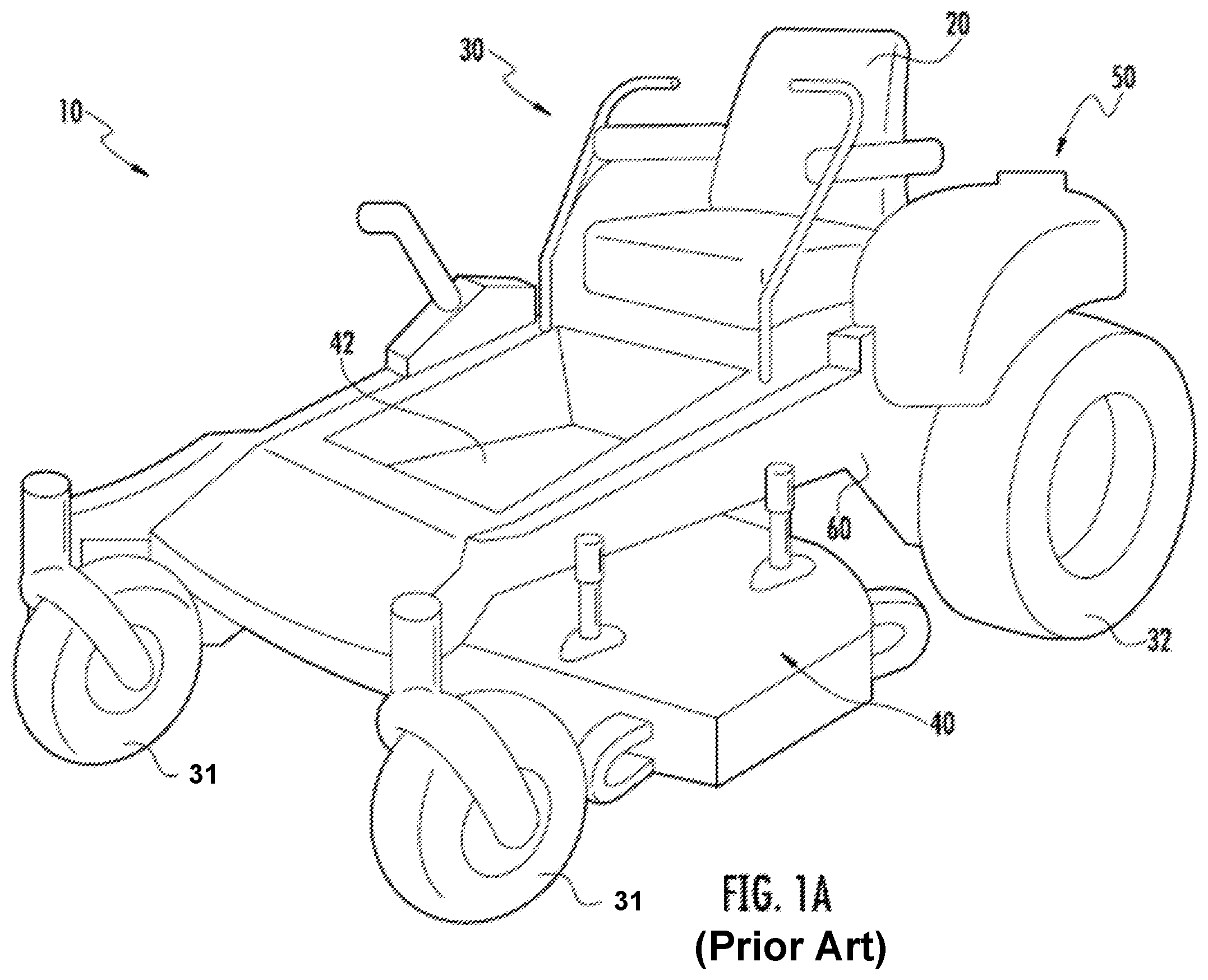 Patent US12457922 Figure 1 – Lawn care vehicle with heads up mower controls
