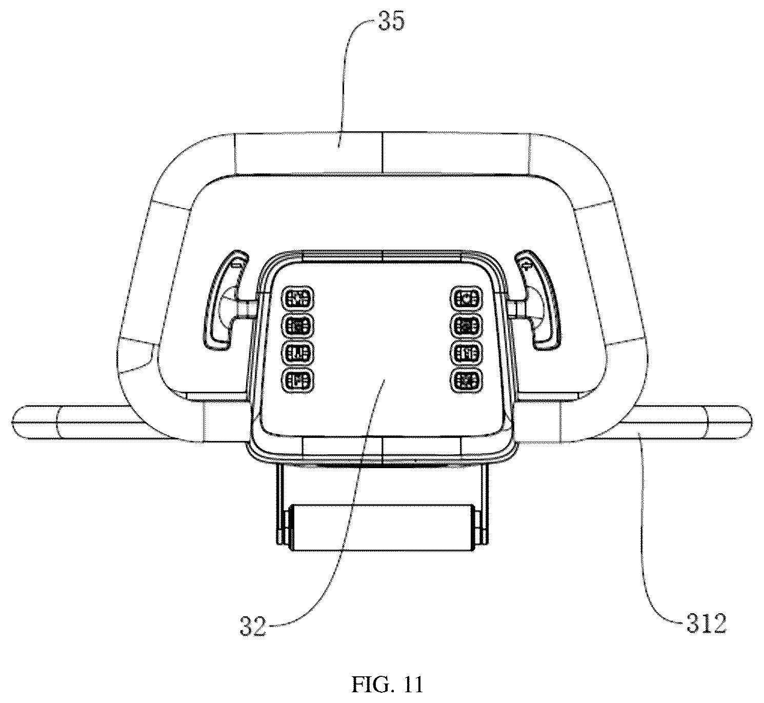 Patent US12457926 Figure 11 – Lawnmower with maintenance coupling