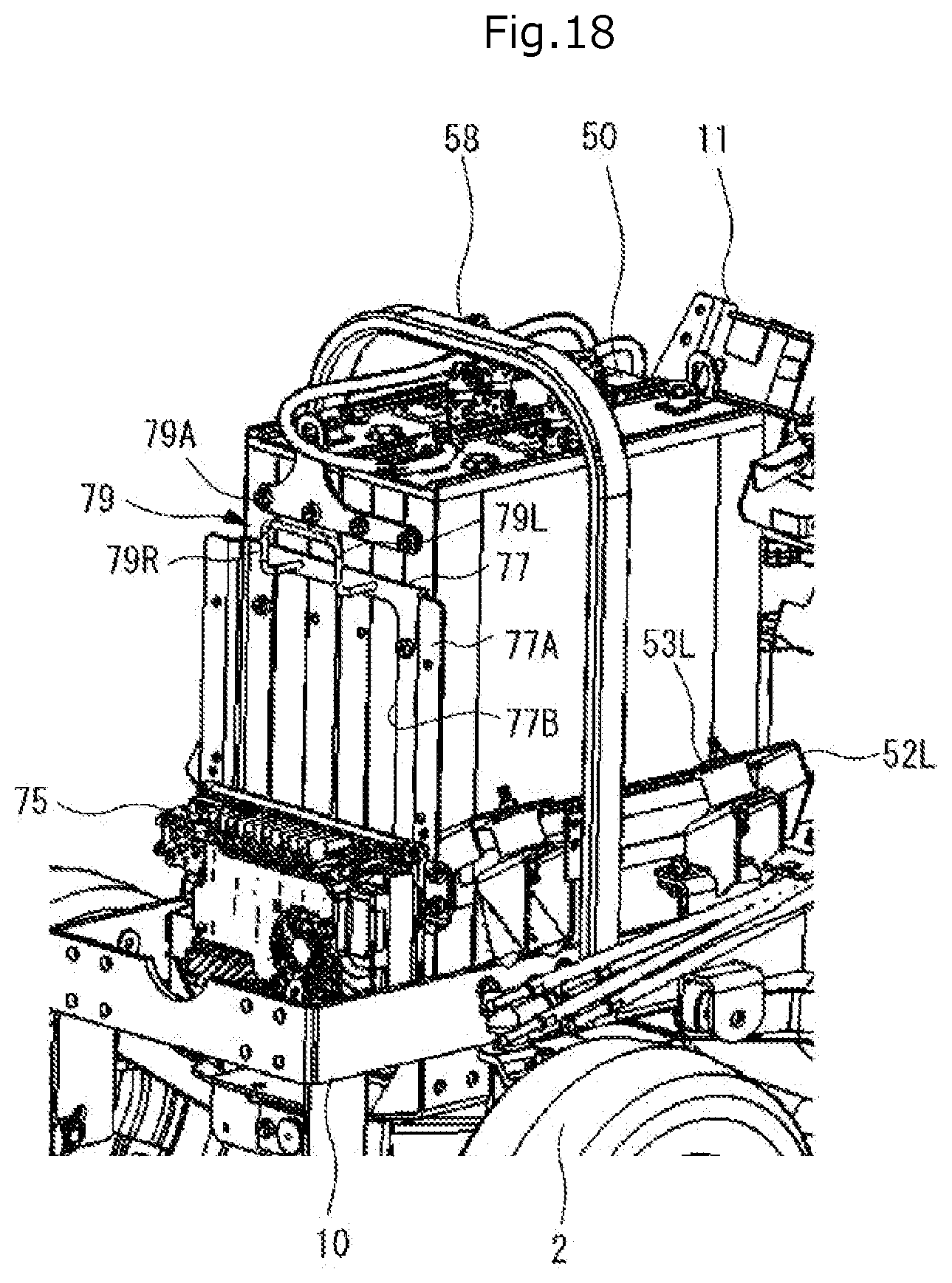 Patent US12457927 Figure 18 – Electric work vehicle drive arrangement